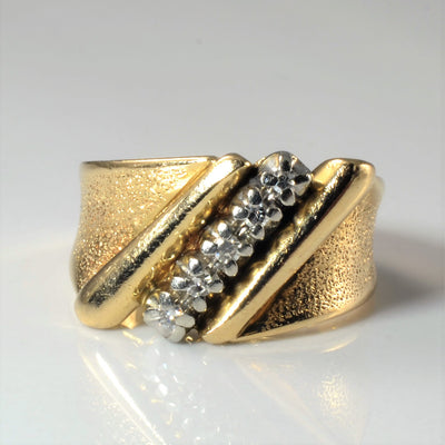 Diagonal Diamond Twist Ring | 0.03ctw | SZ 6.25 |