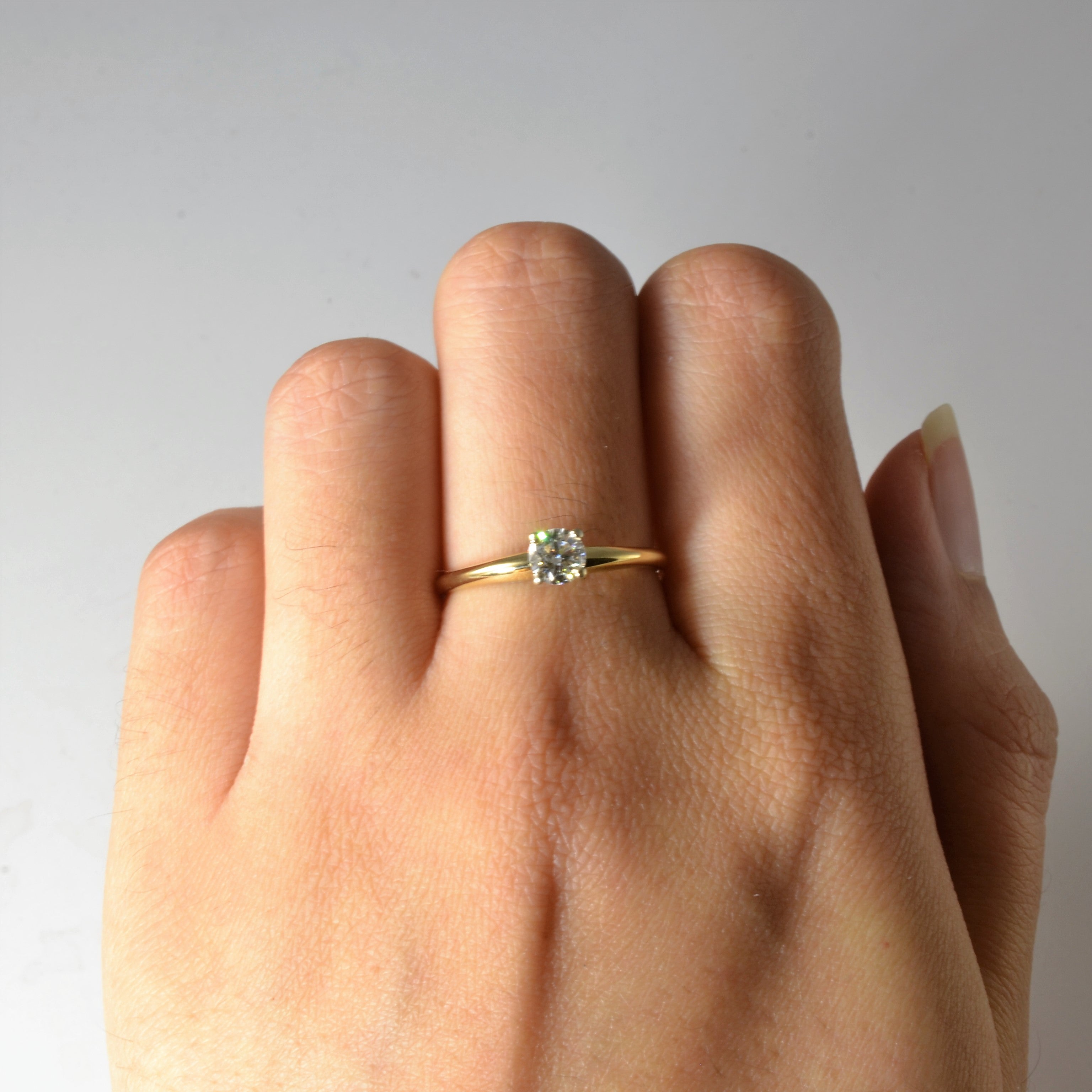 Solitaire Diamond Engagement Ring | 0.48ct | SZ 7.75 |