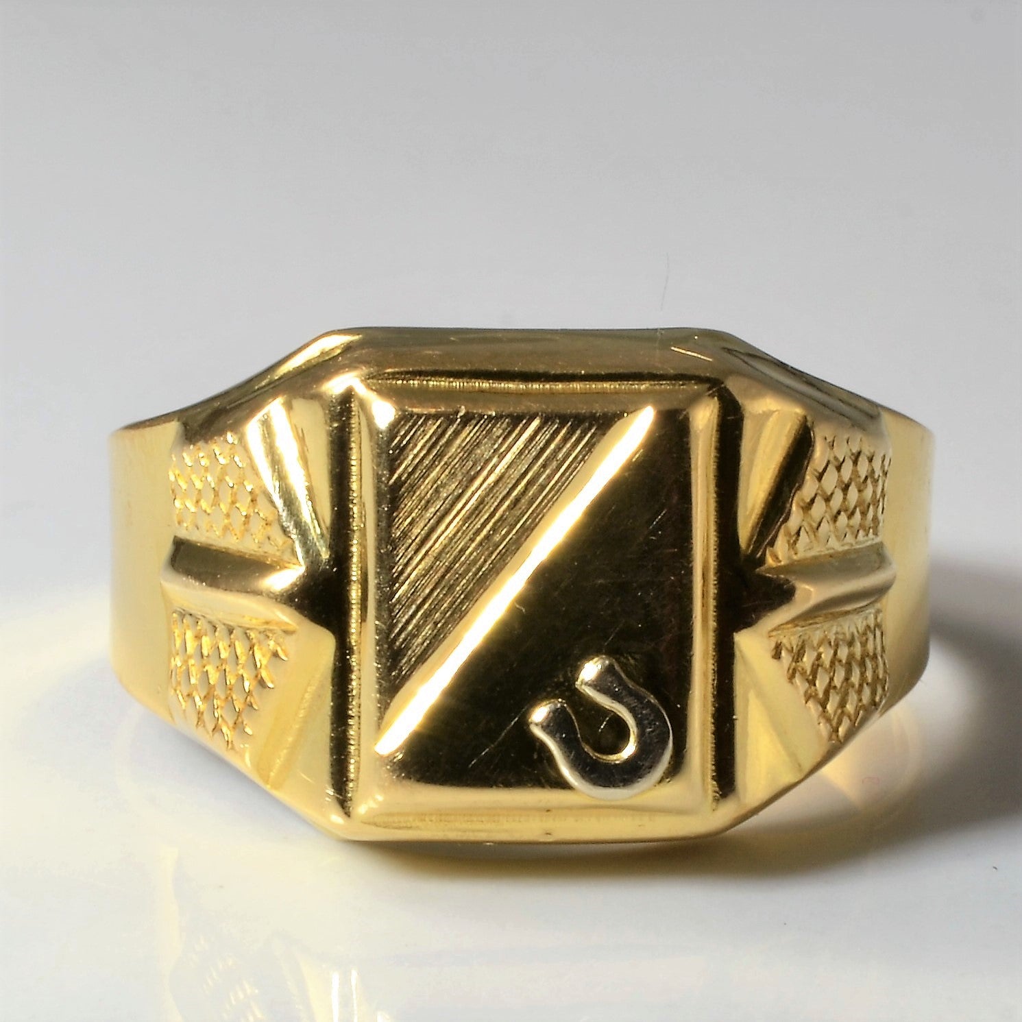 Bague chevalière en or jaune | Taille 10,25 | 