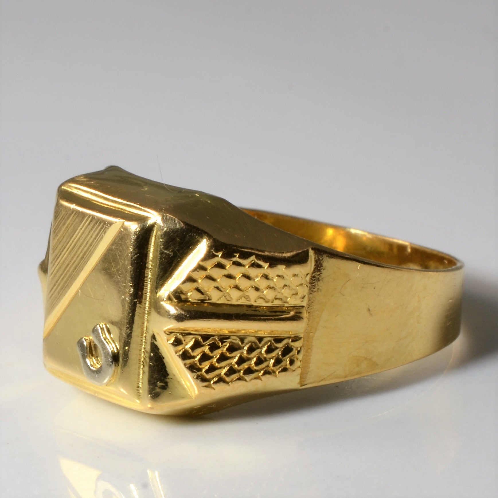 Bague chevalière en or jaune | Taille 10,25 | 