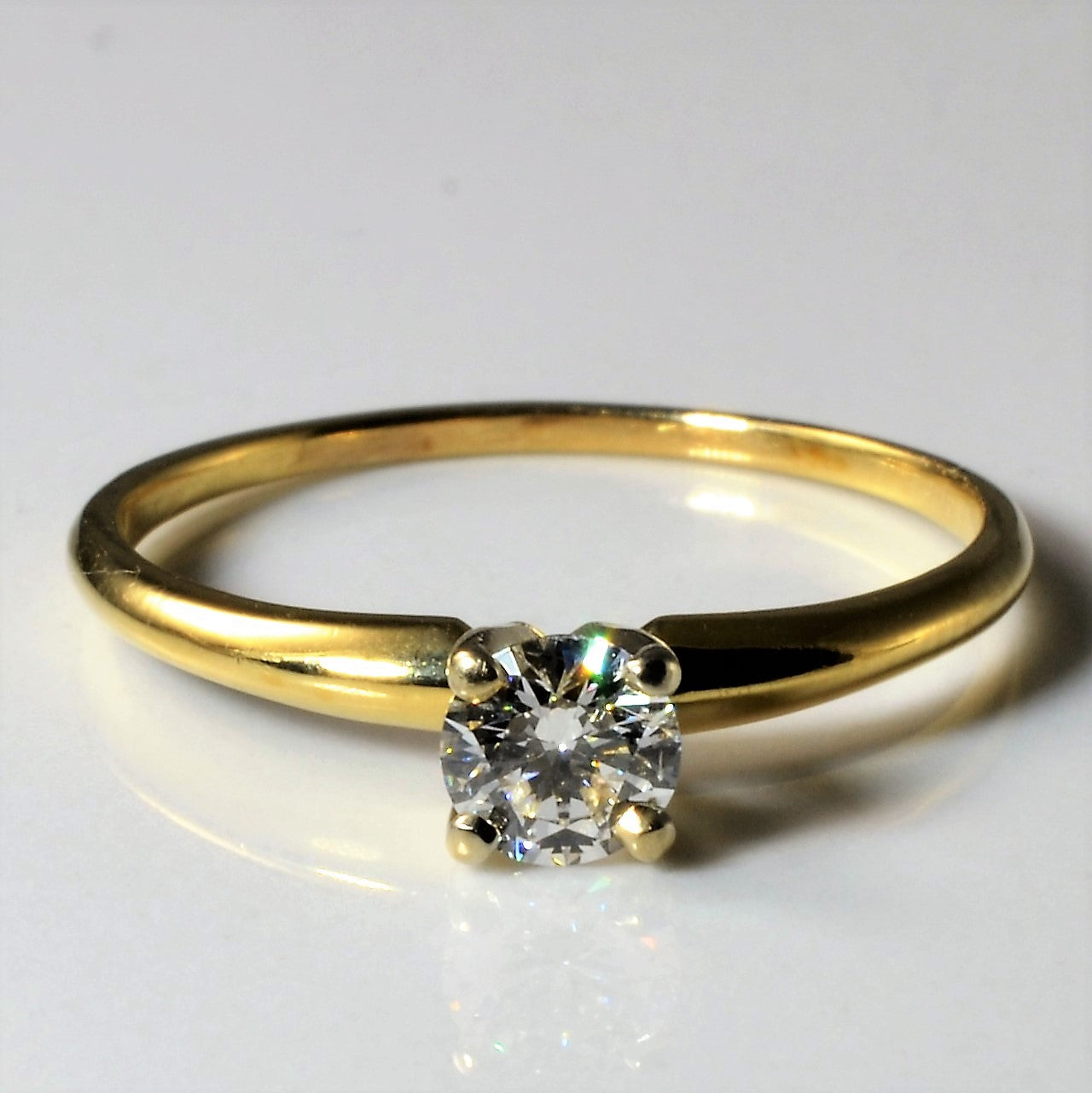 Solitaire Diamond Engagement Ring | 0.48ct | SZ 7.75 |