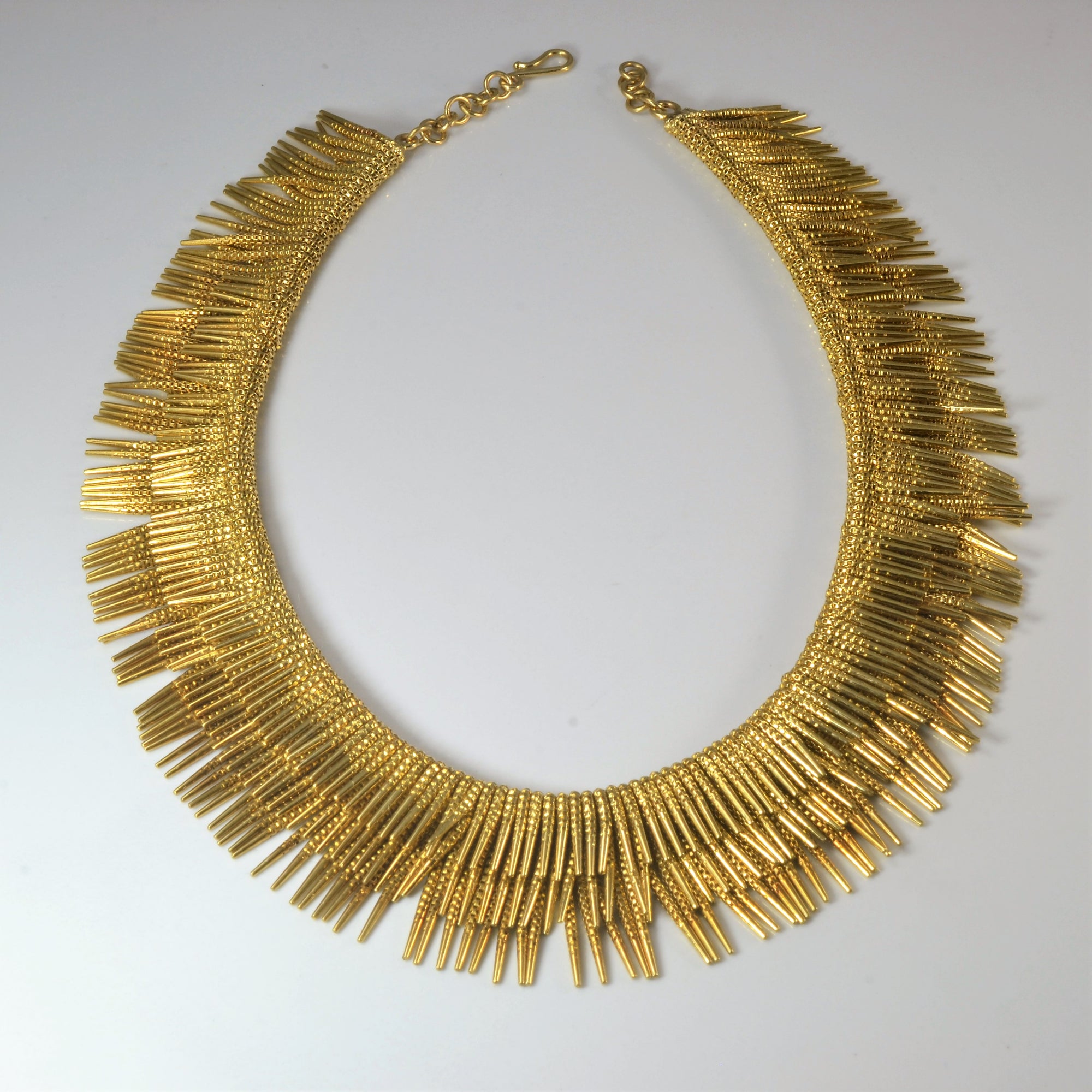 Fringe 18k Gold Collar Necklace | 15