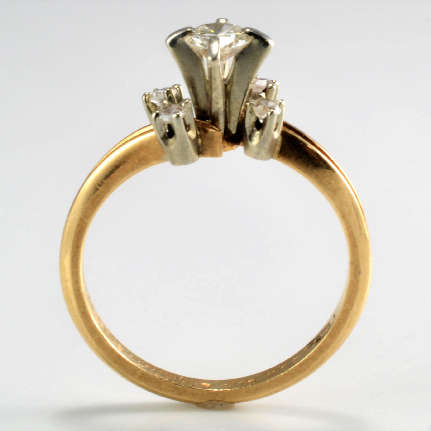 Bypass Prong Set Diamond Engagement Ring | 0.30 ctw, SZ 5 |
