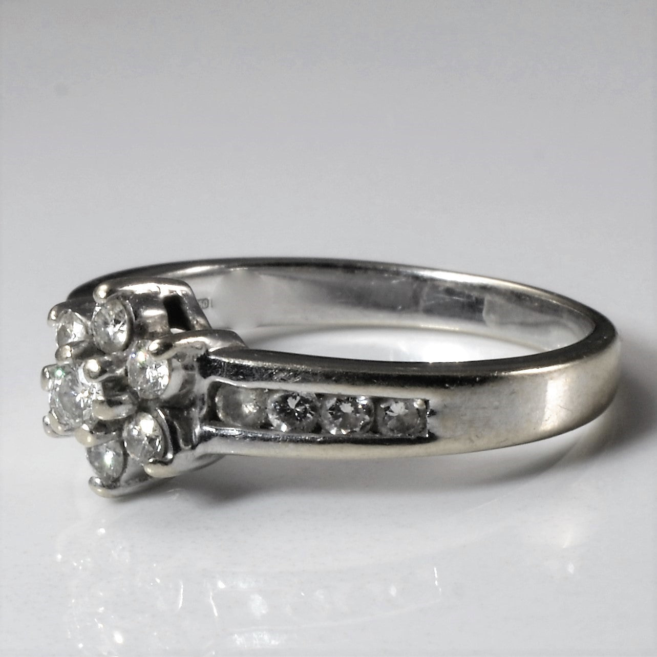 Floral Diamond Cluster Ring | 0.44ctw | SZ 8.25 |