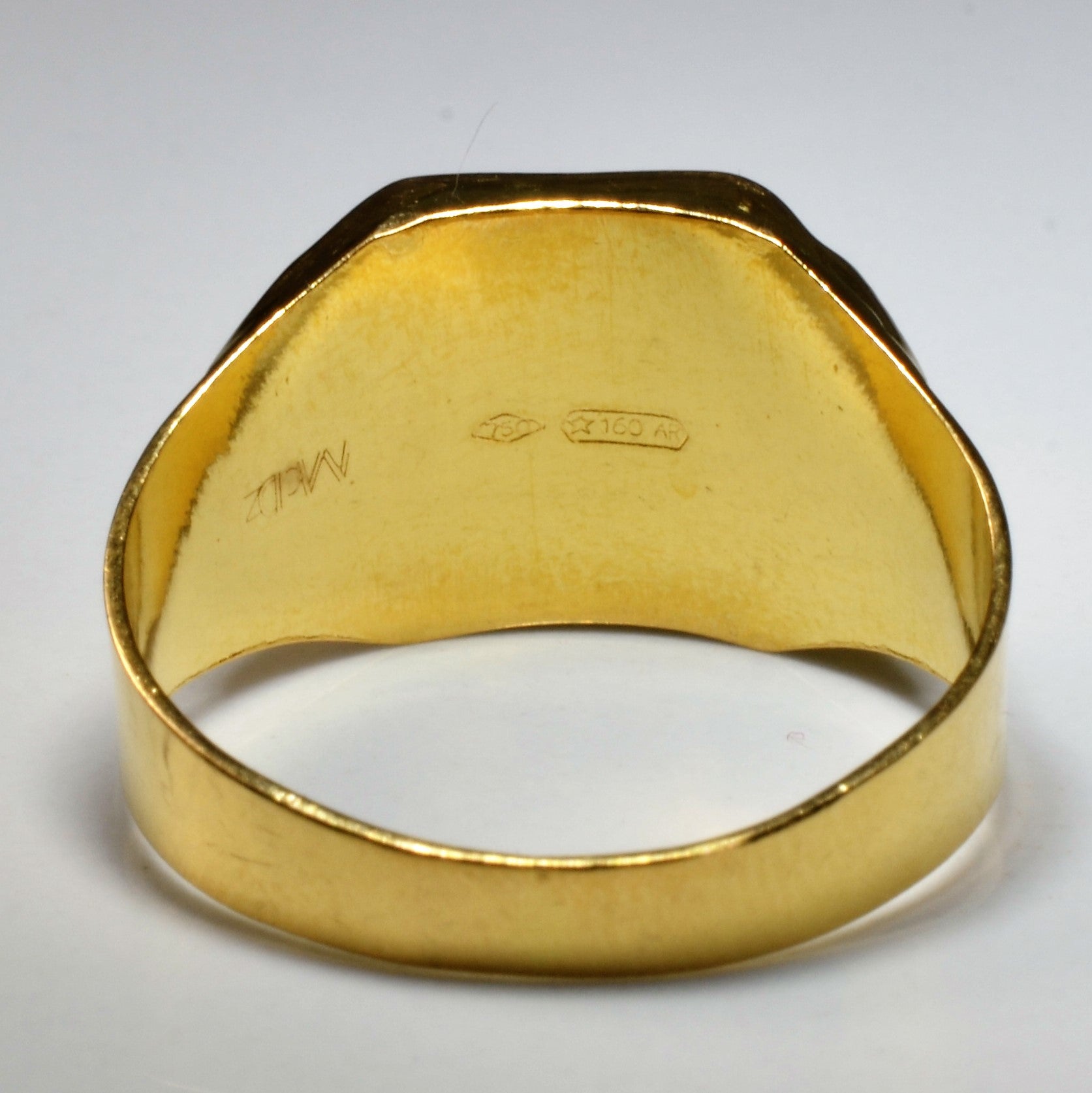Bague chevalière en or jaune | Taille 10,25 | 