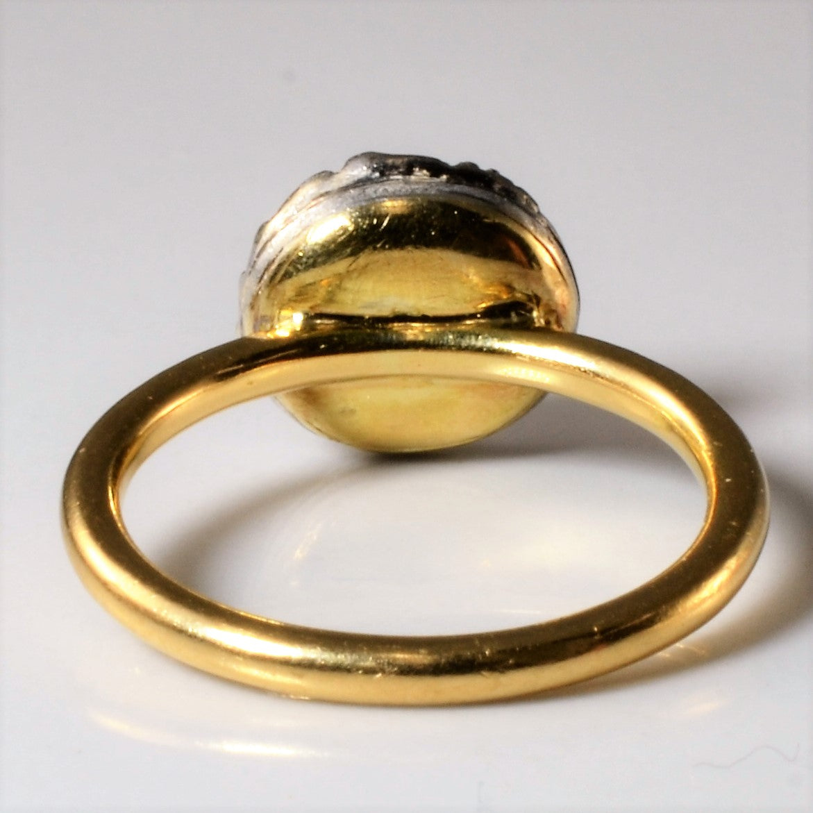 Old Mine Cut Diamond Halo Ring | 0.96ctw | SZ 5.25 |