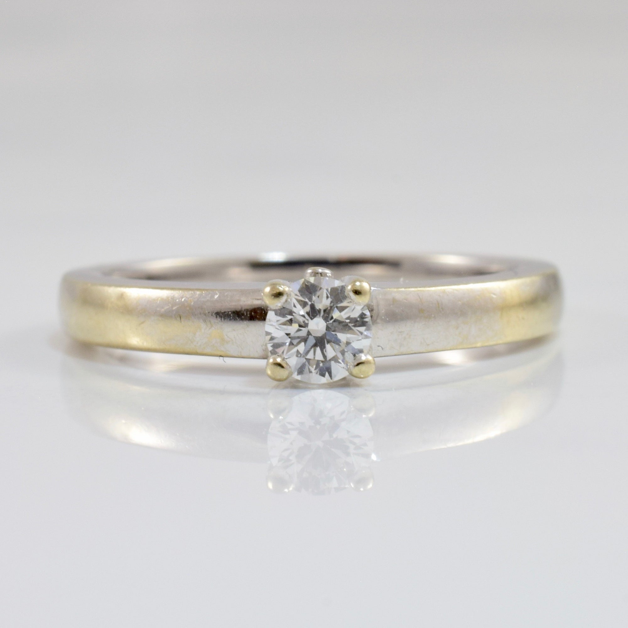 Diamond Solitaire Engagement Ring | 0.20 ct SZ 6.5 |