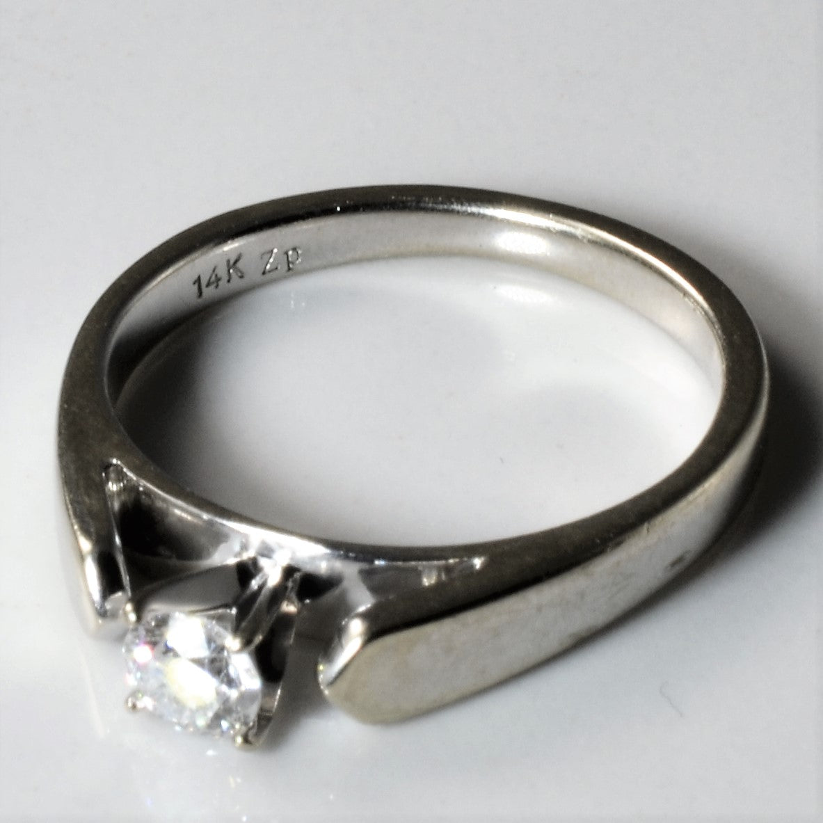 Solitaire Diamond Engagement Ring | 0.18ct | SZ 5 |