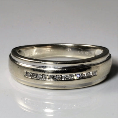 Channel Set Diamond Band | 0.10ctw | SZ 10 |