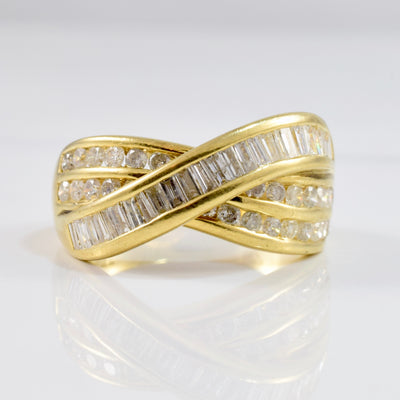 Bypass Channel Set Diamond Band | 0.72 ctw SZ 6.75 |