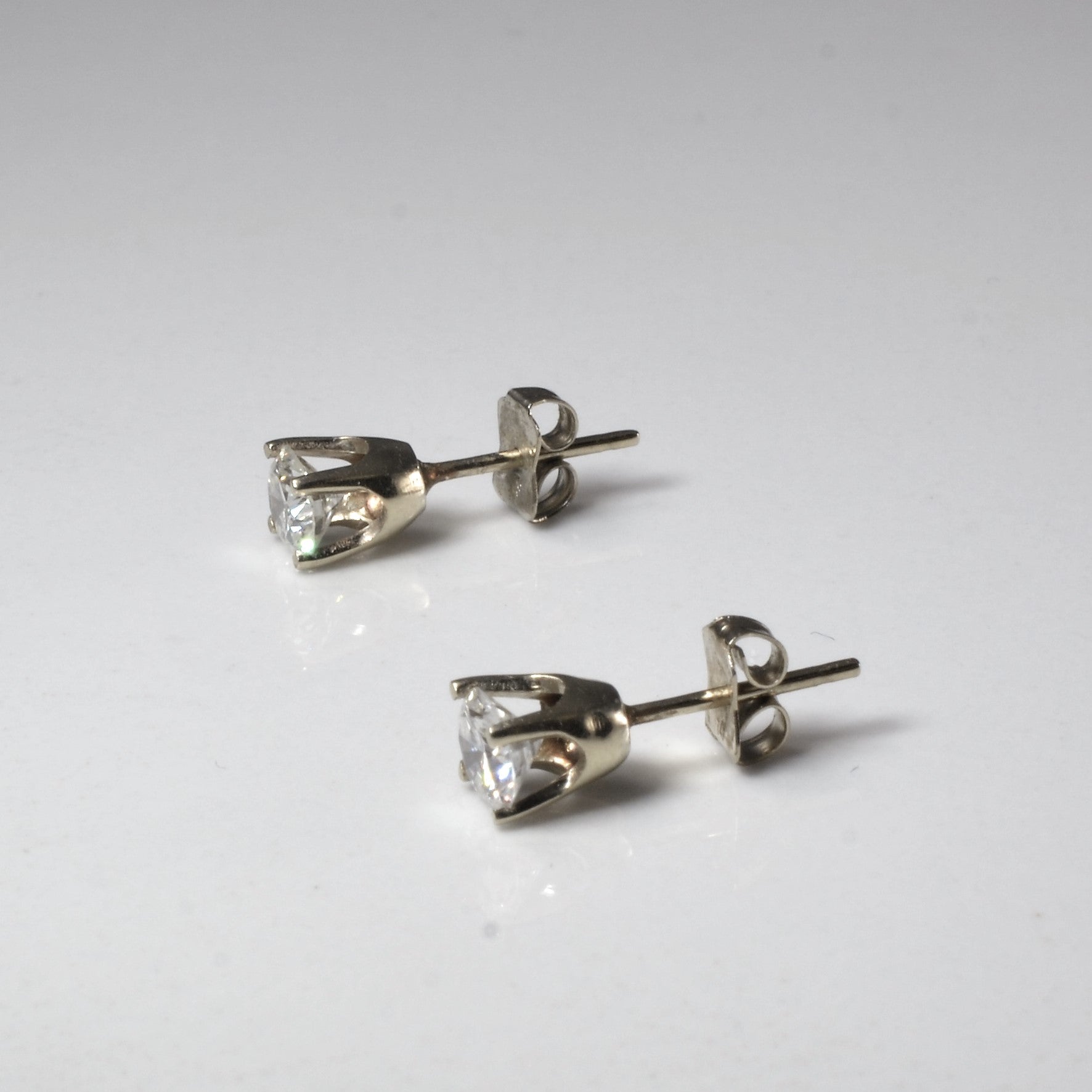 High Set Diamond Stud Earrings | 0.66ctw |