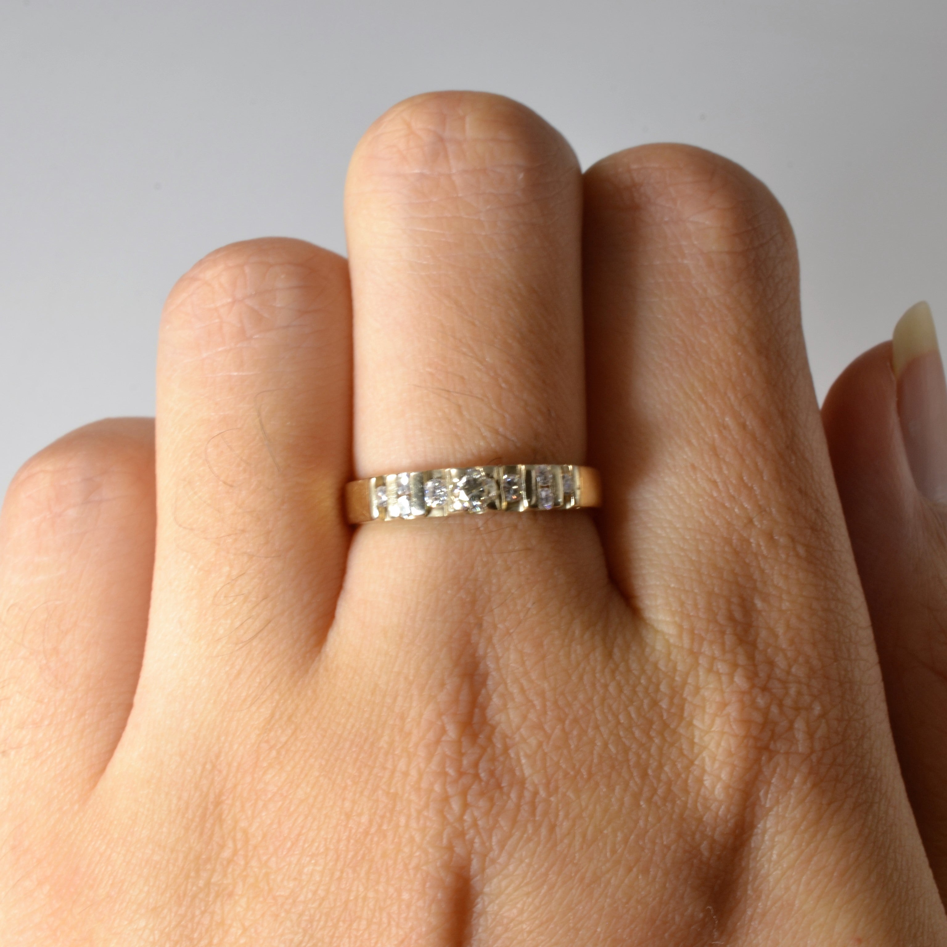 Channel Set Semi Eternity Diamond Band | 0.22ctw | SZ 7