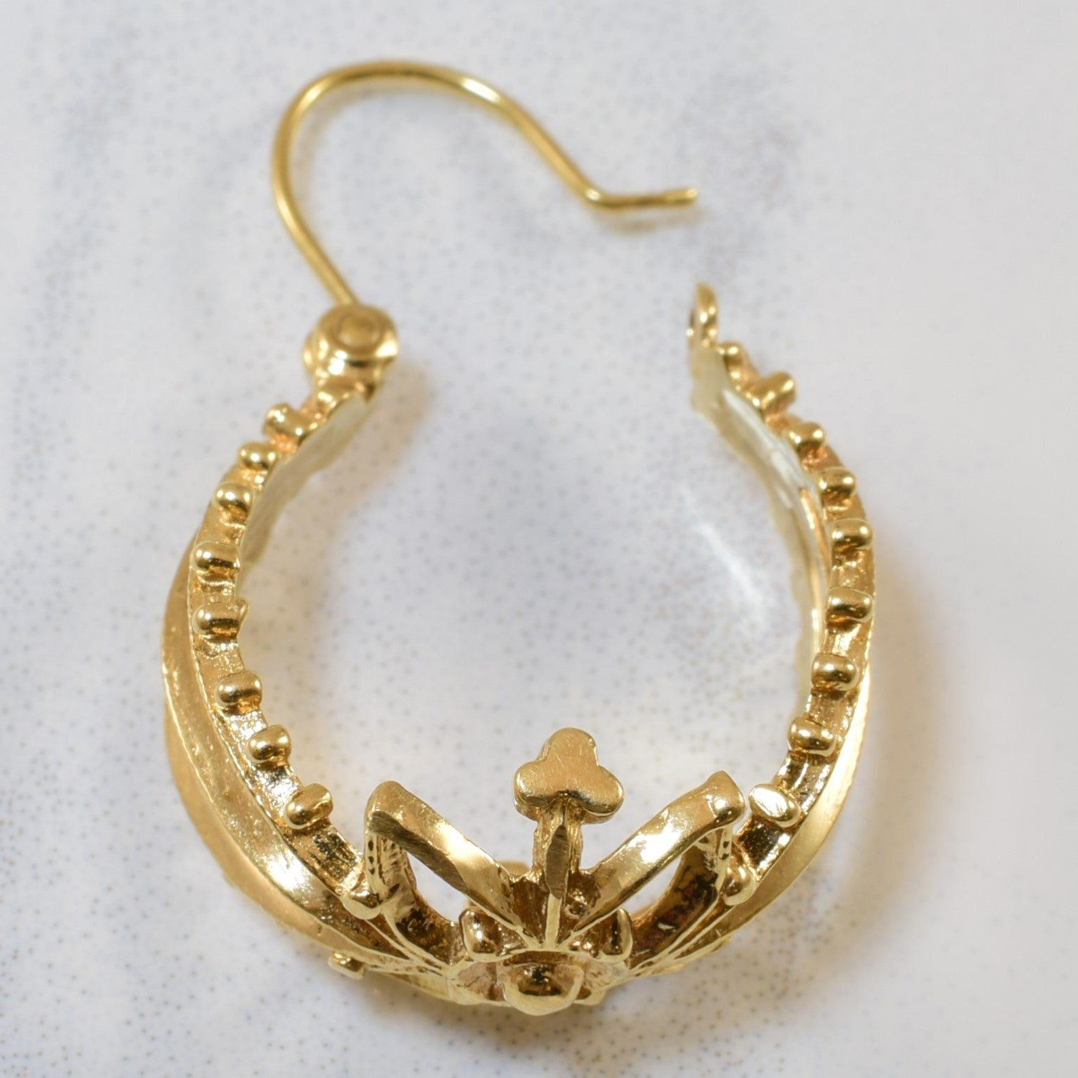 Abstract Hoop Earrings |