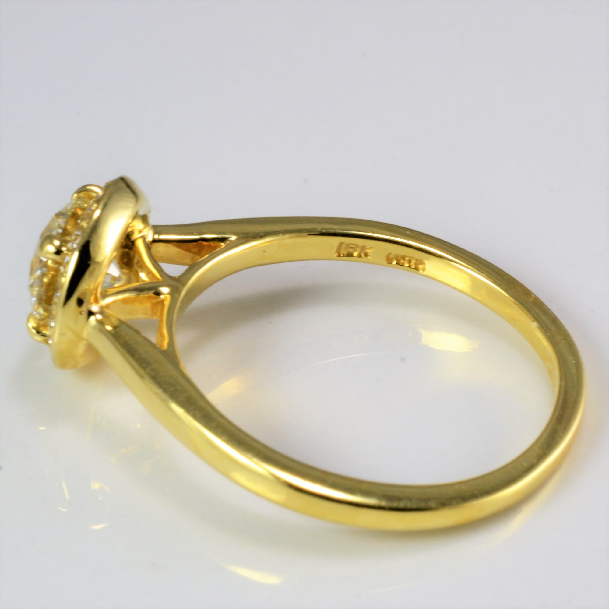 Halo Diamond Engagement Ring | 1.11ctw | SZ 7.25 |