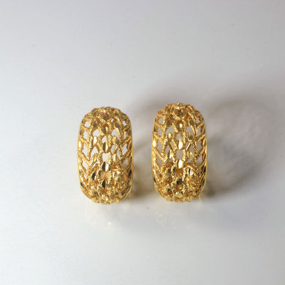 Filigree Huggie Earrings |