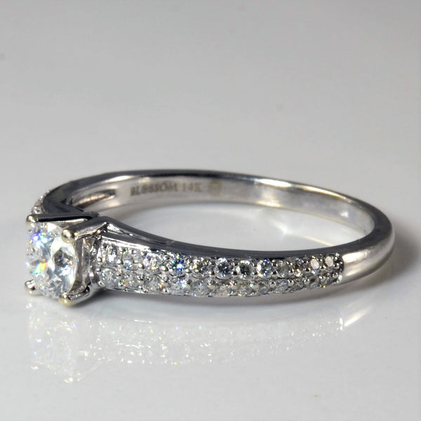 Blossom Cut Diamond Engagement Ring | 0.62ctw | SZ 7.25 |