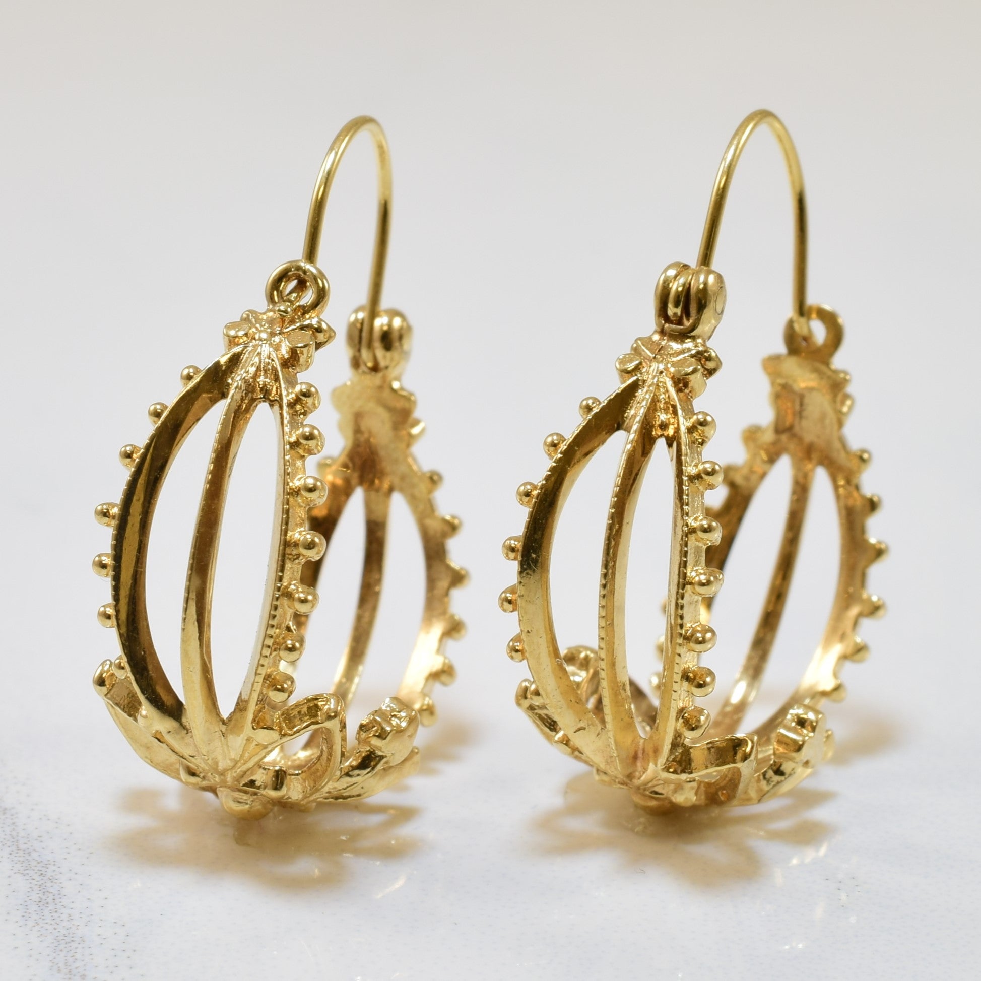 Abstract Hoop Earrings |