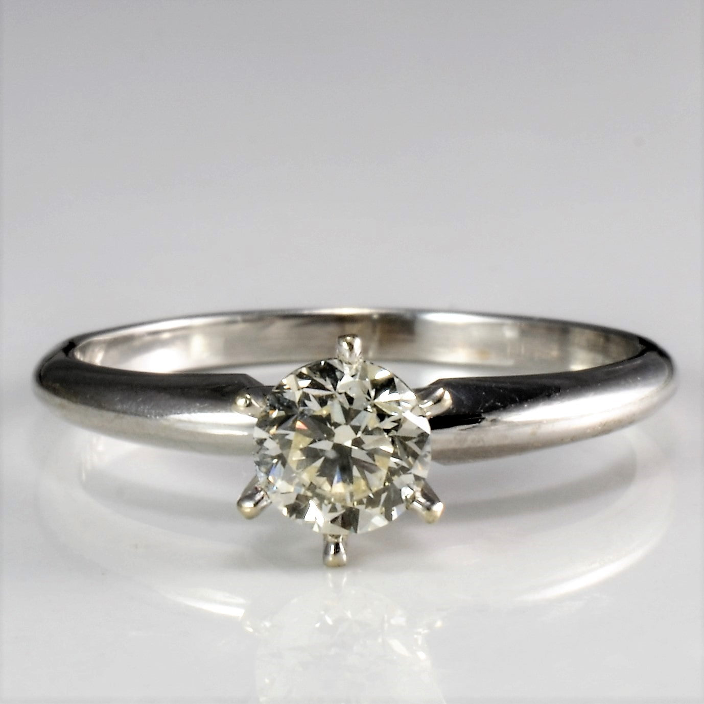 Six Prong Solitaire Diamond Ring | 0.39 ct, SZ 6 |