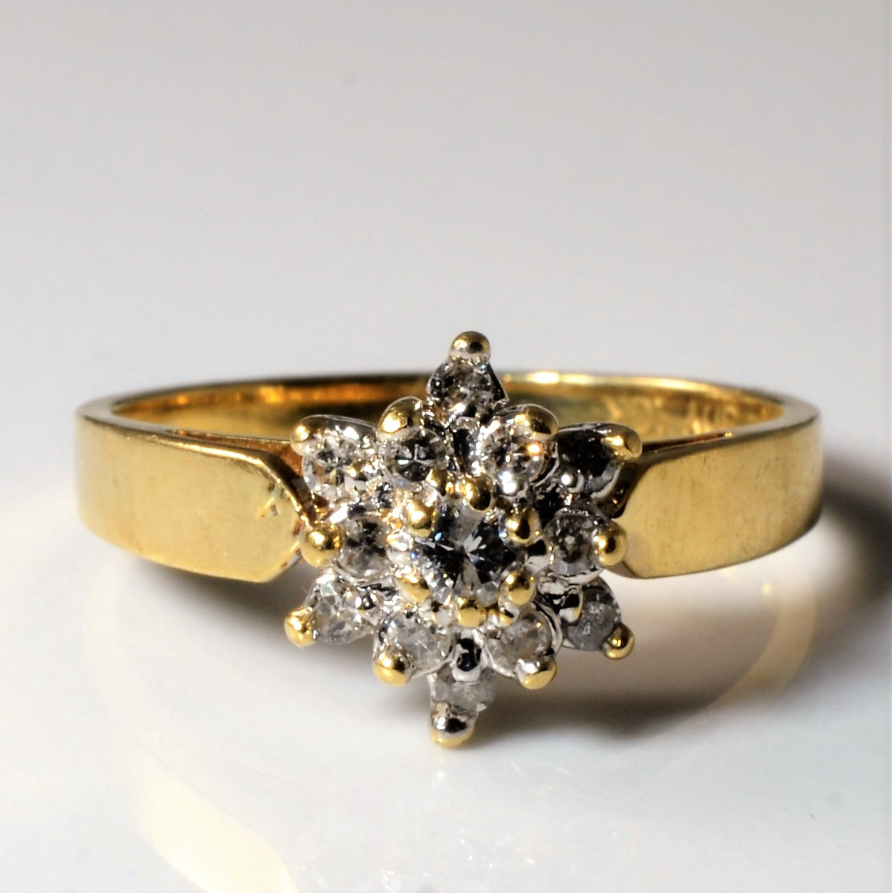 Diamond Burst Cluster Ring | 0.22ctw | SZ 6.75 |