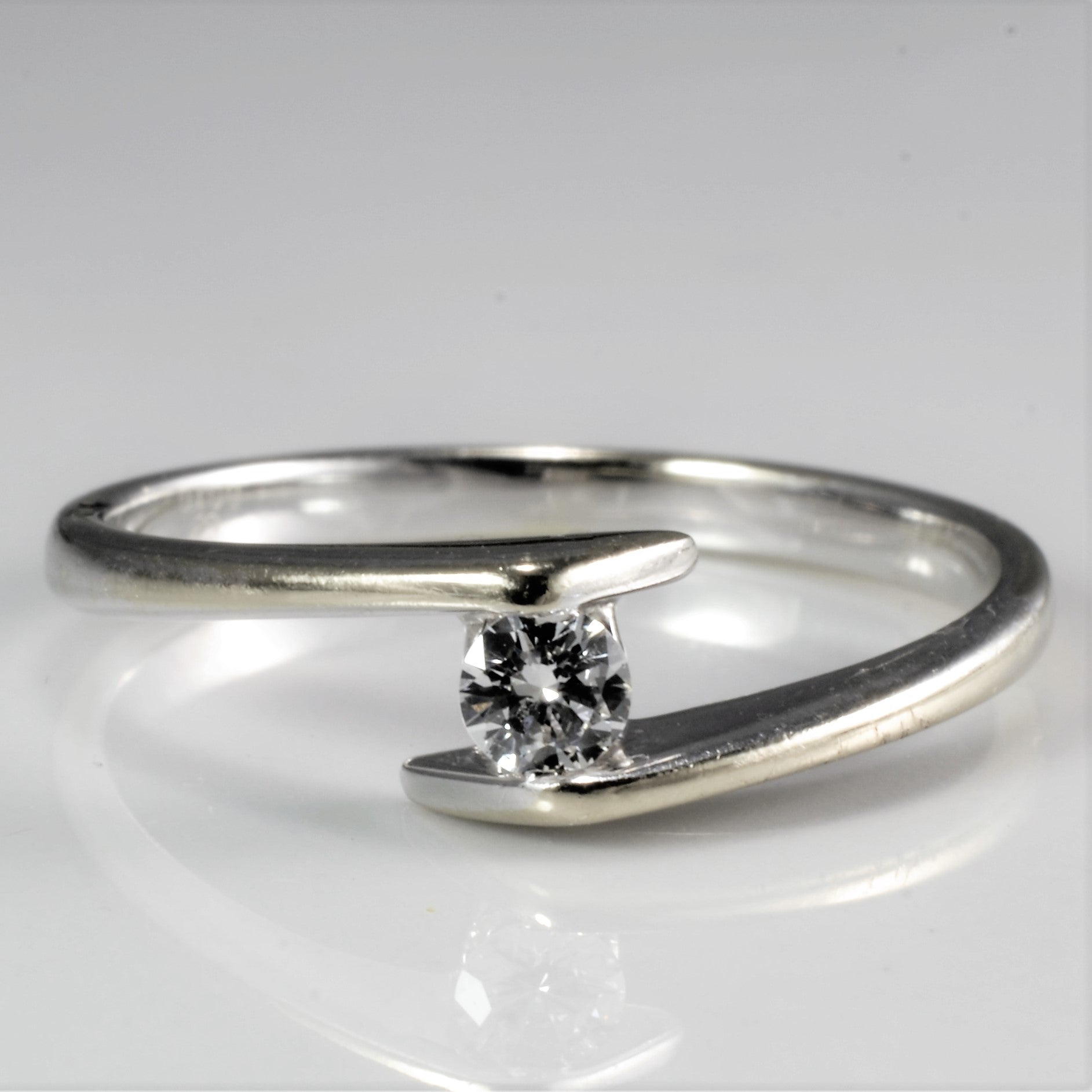 Bypass Diamond Promise Ring | 0.10 ct, SZ 6.25 |