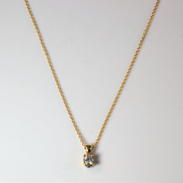 'Birks' Hidden Sapphire Diamond Necklace | 0.18ct | 18