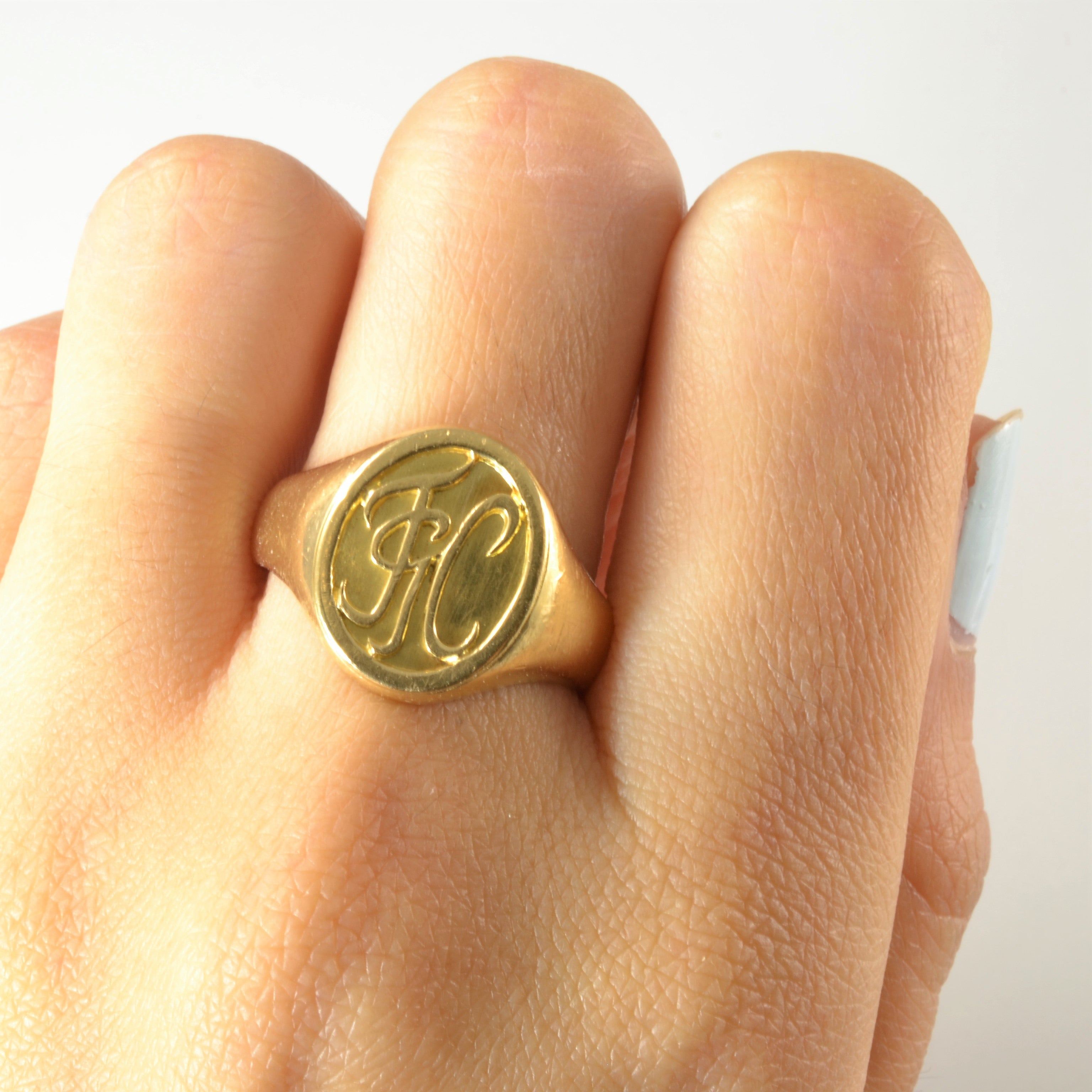 Cavelti' Oval Signet Ring | SZ 9.75 |