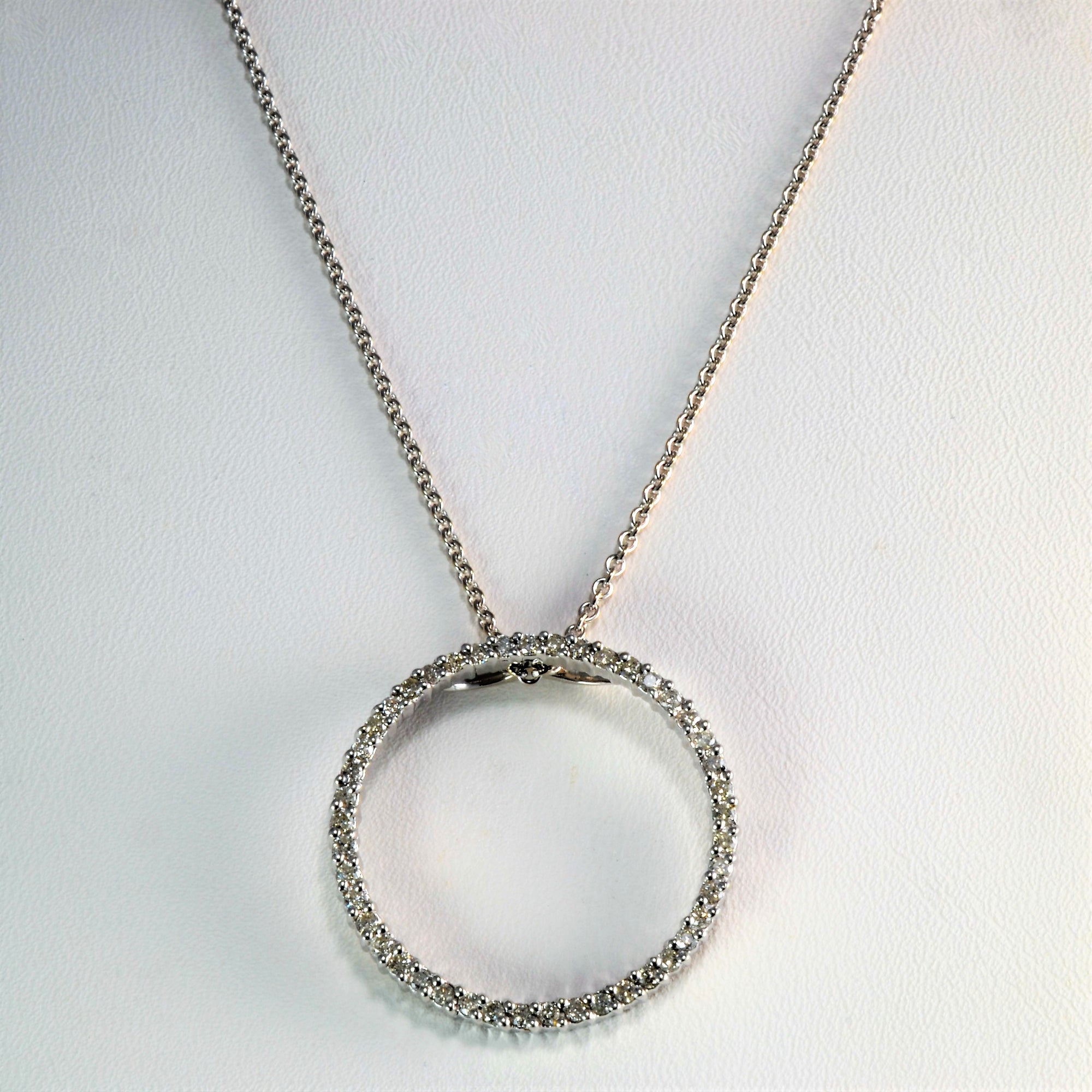Eternity Diamond Pendant Necklace | 0.27 ctw, 18''|