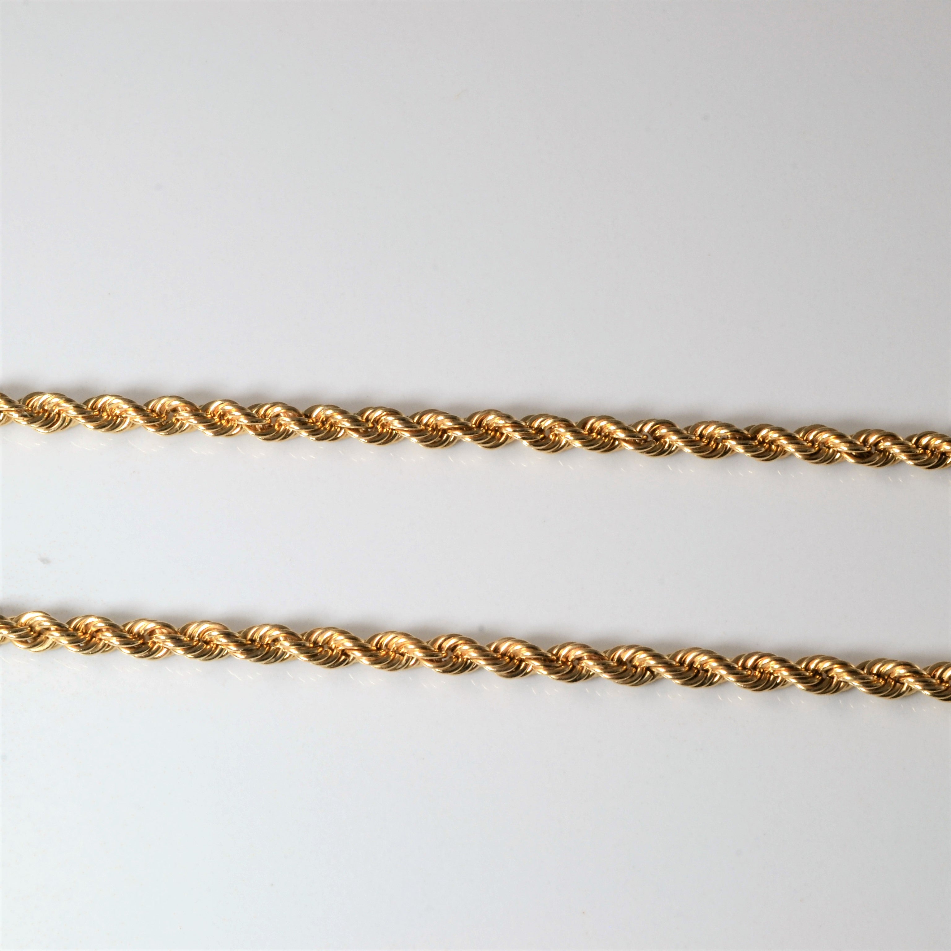 10k Yellow Gold Rope Chain | 18" |