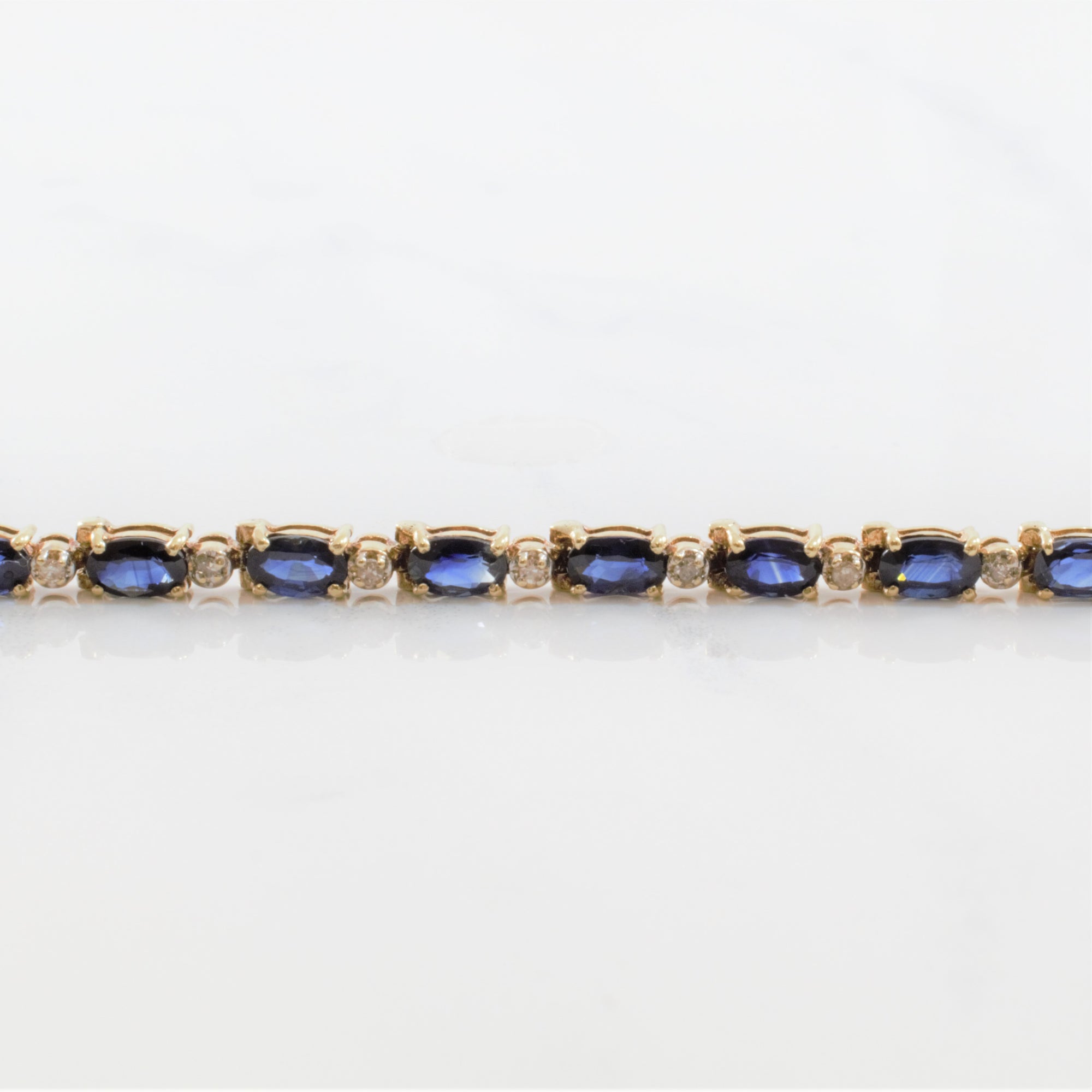 Sapphire & Diamond Tennis Bracelet | 0.17ctw, 5.95ctw | 7