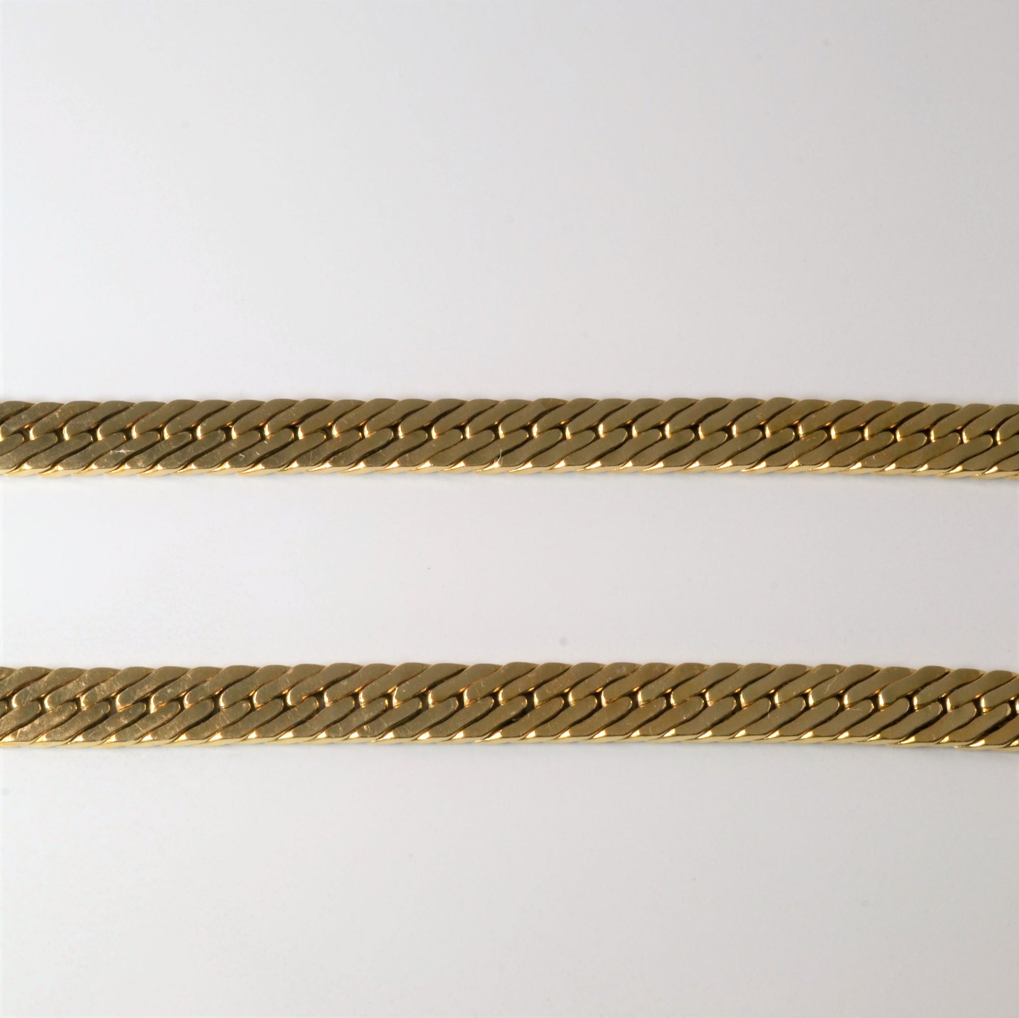 10k Yellow Gold Herringbone Chain | 20