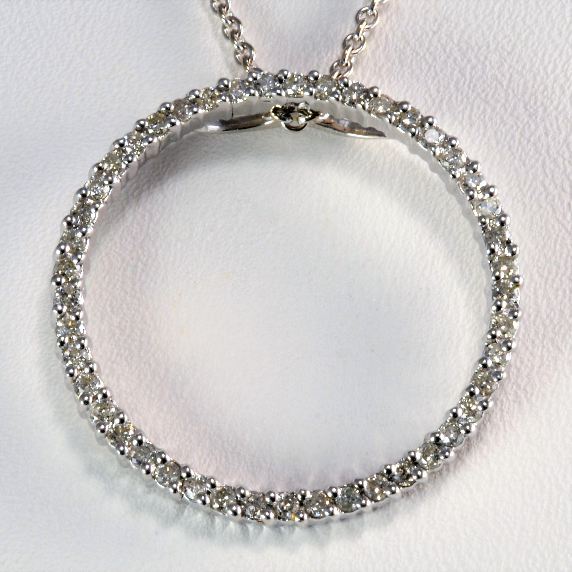 Eternity Diamond Pendant Necklace | 0.27 ctw, 18''|