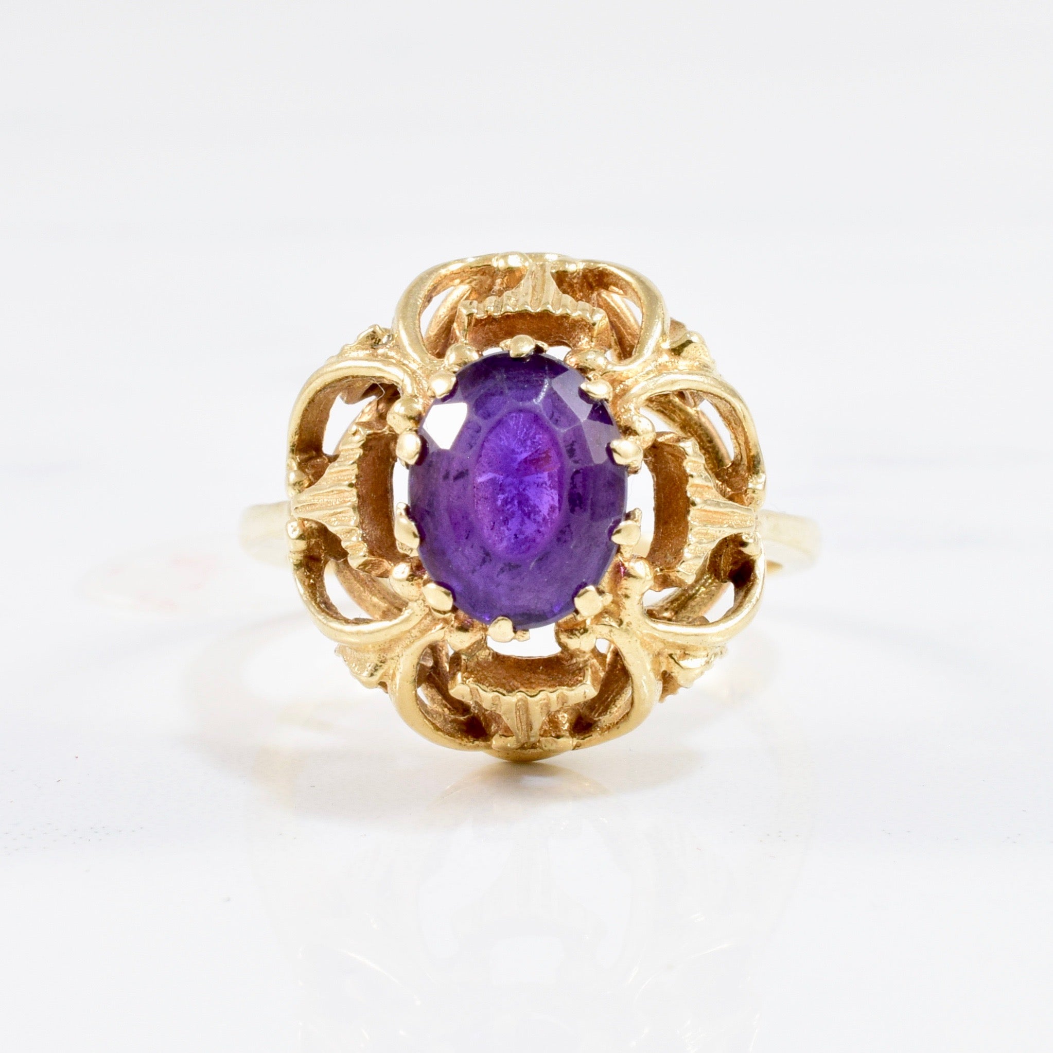 Birks' Oval Amethyst Ring | SZ 6 |