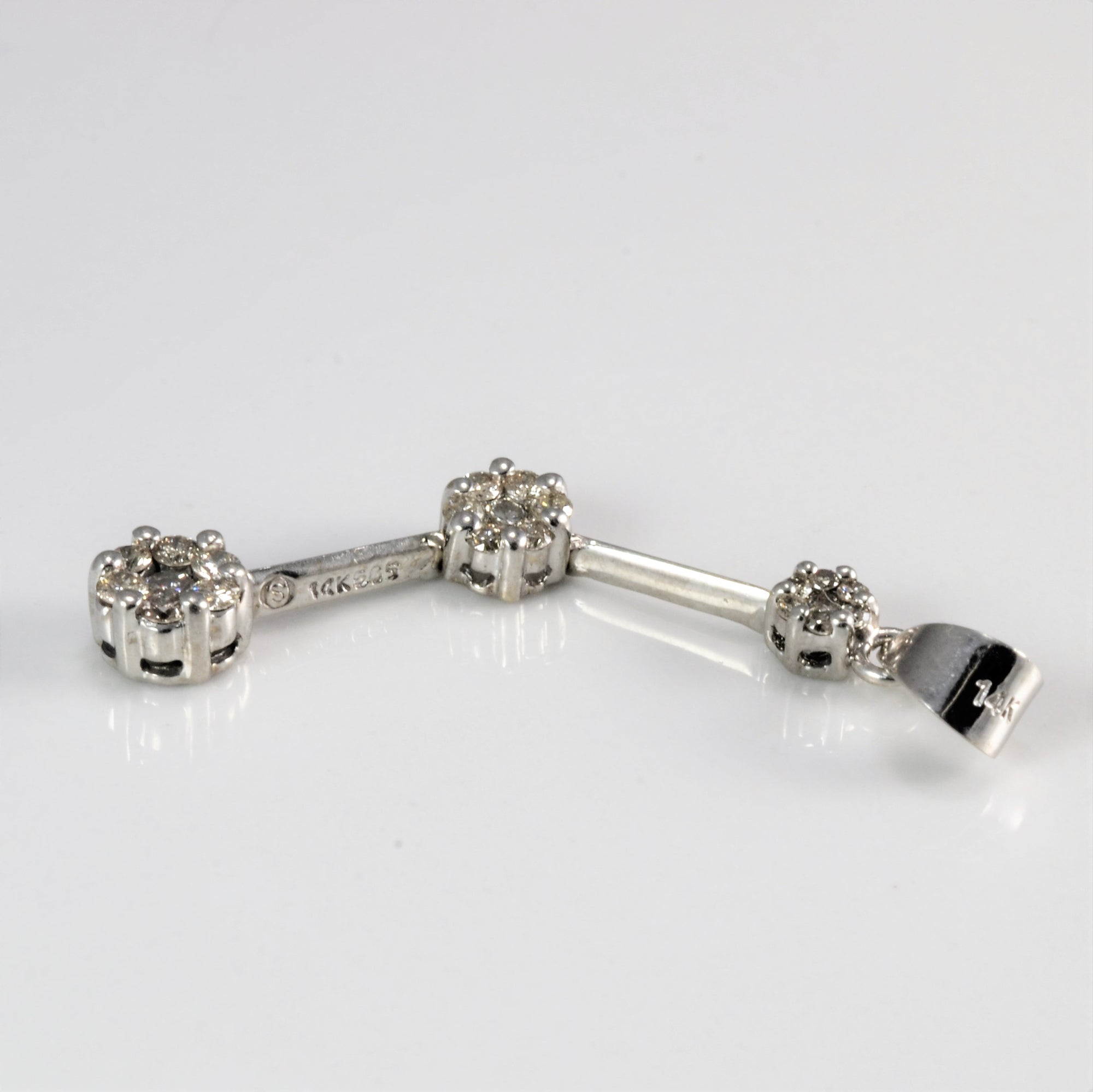 Cluster Diamond Stick Pendant | 0.33 ctw |