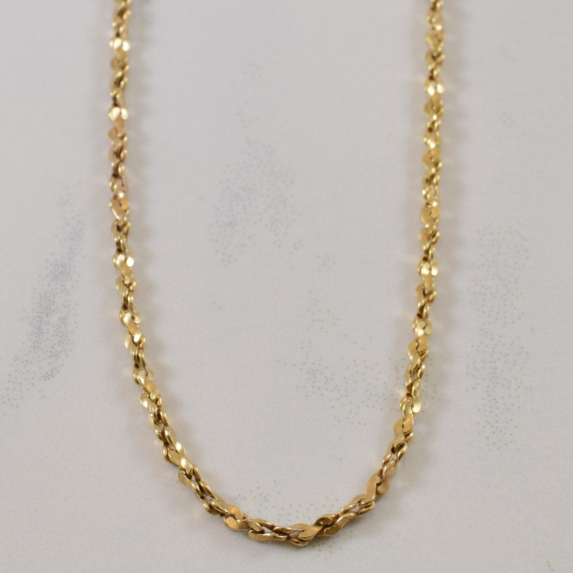 10k Yellow Gold Twisted Serpentine Chain | 18" |