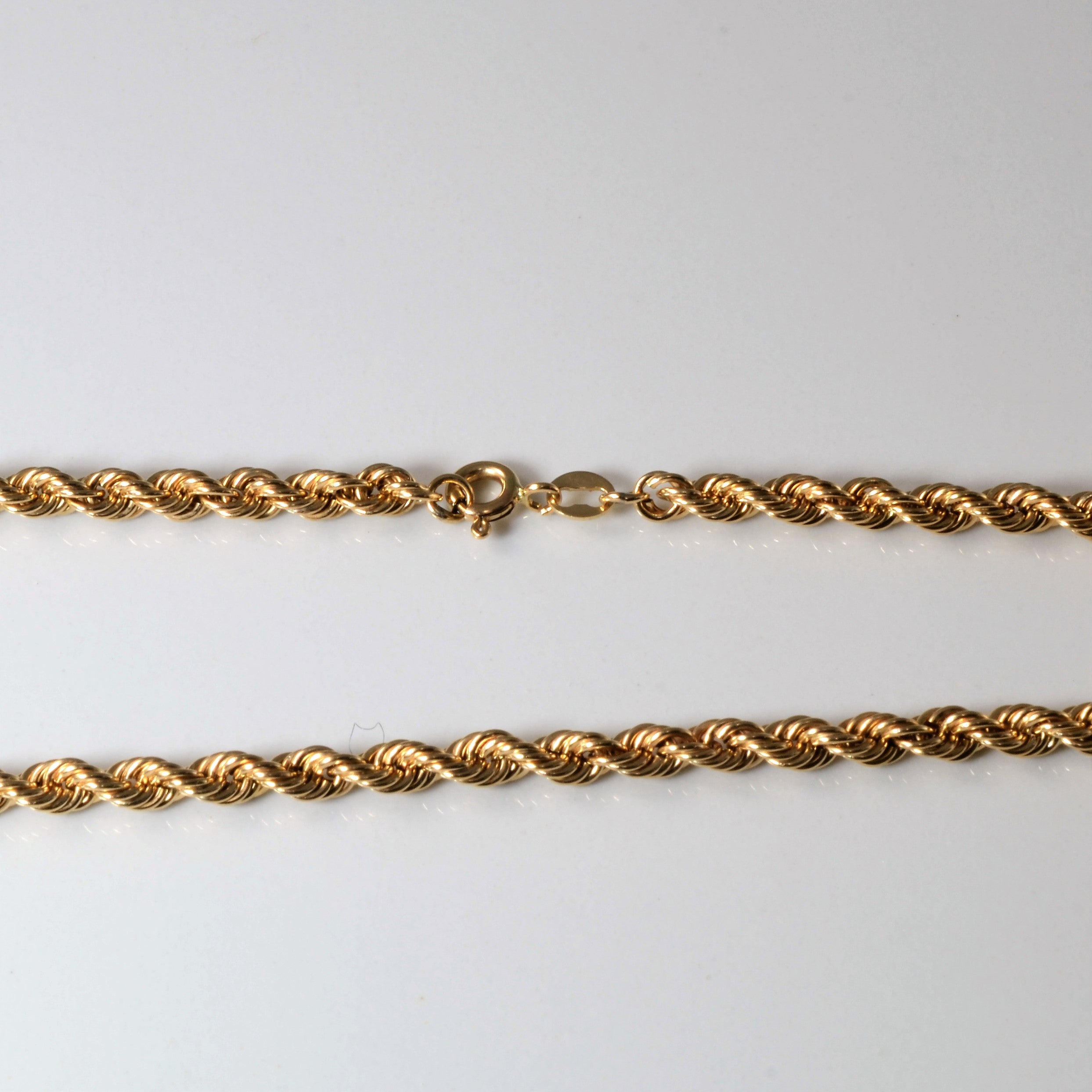 10k Yellow Gold Rope Chain | 18" |