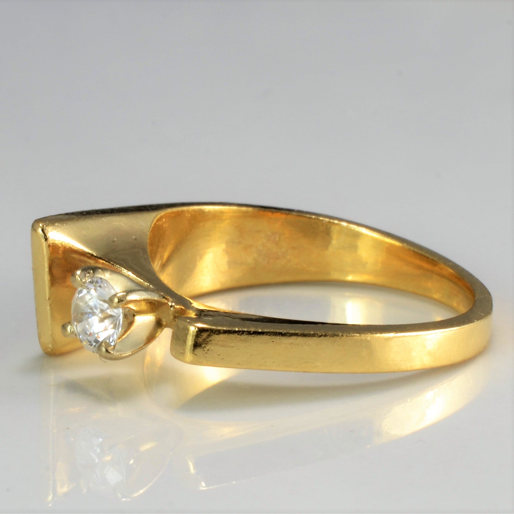 Solitaire Diamond Petite Ring | 0.14 ct, SZ 4.25 |
