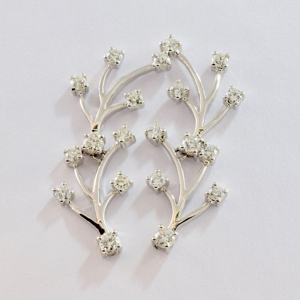 Diamond Drop Branch Earrings | 0.90 ctw |