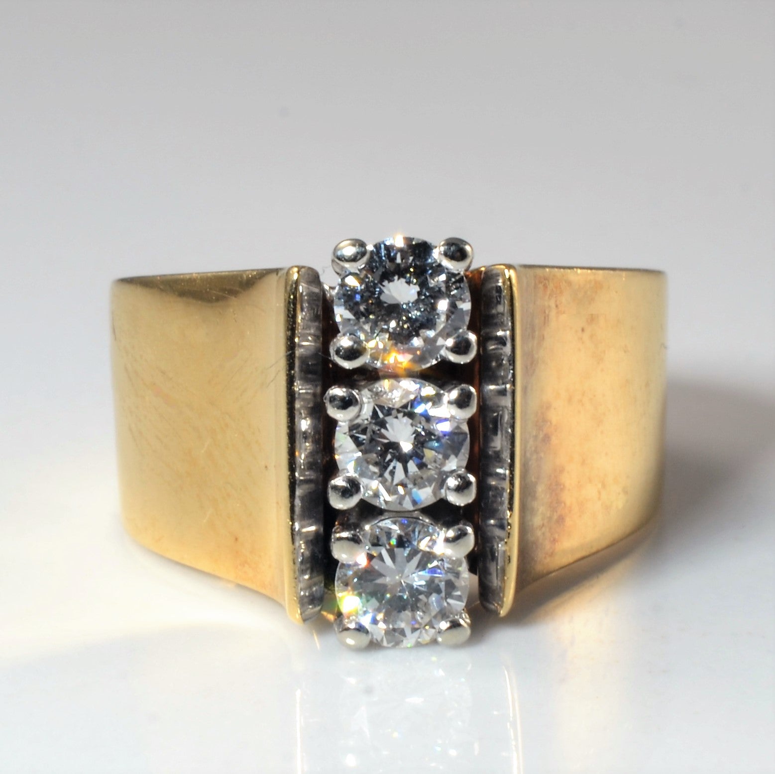 Tapered Three Stone Diamond Ring | 0.60ctw | SZ 3.75 |