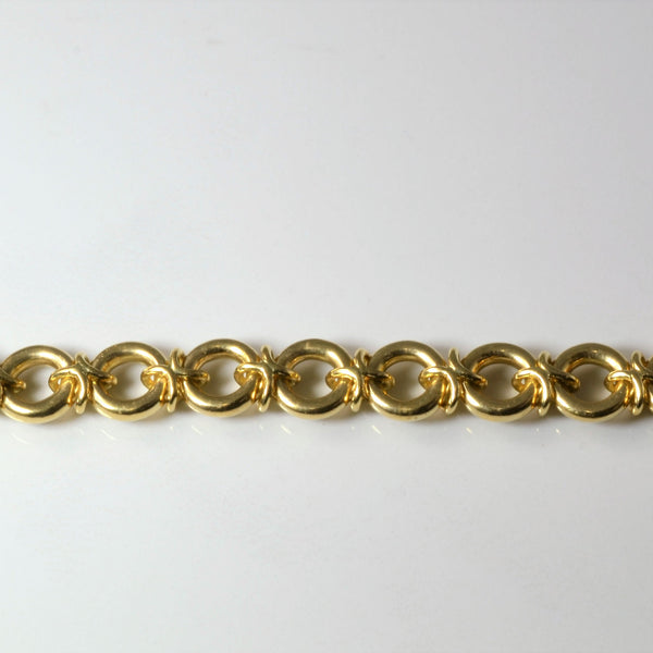 XO Gold Chain Bracelet | 8
