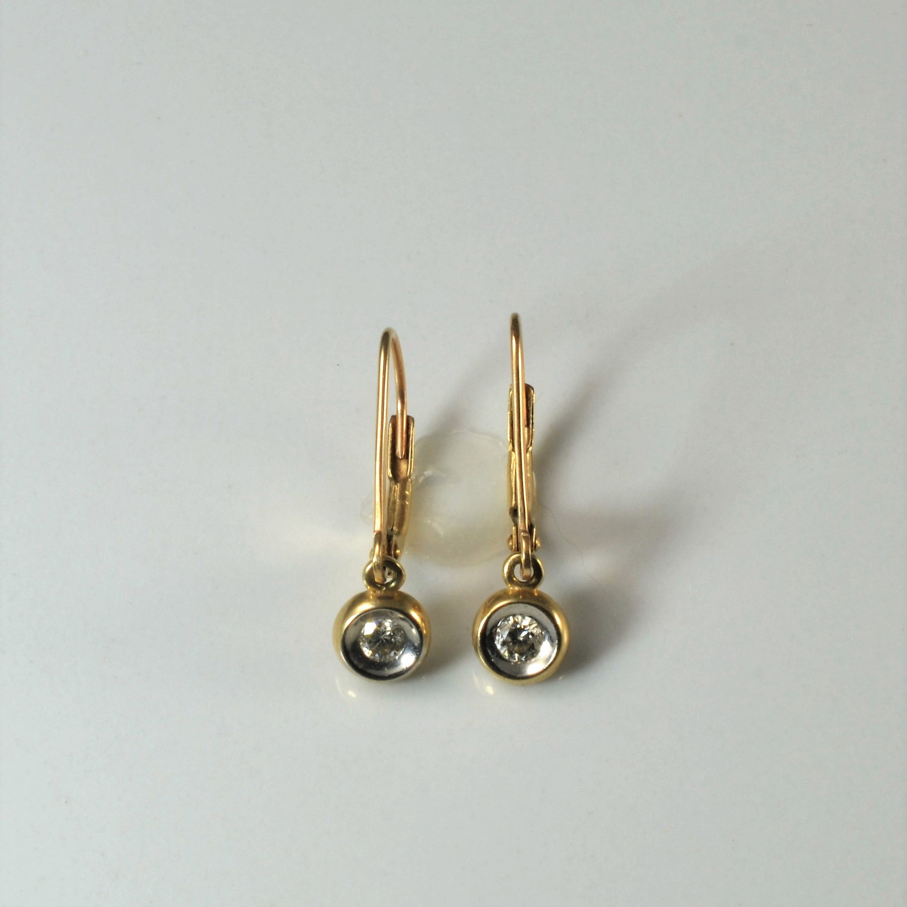 Bezel Set Diamond Earrings | 0.14ctw |