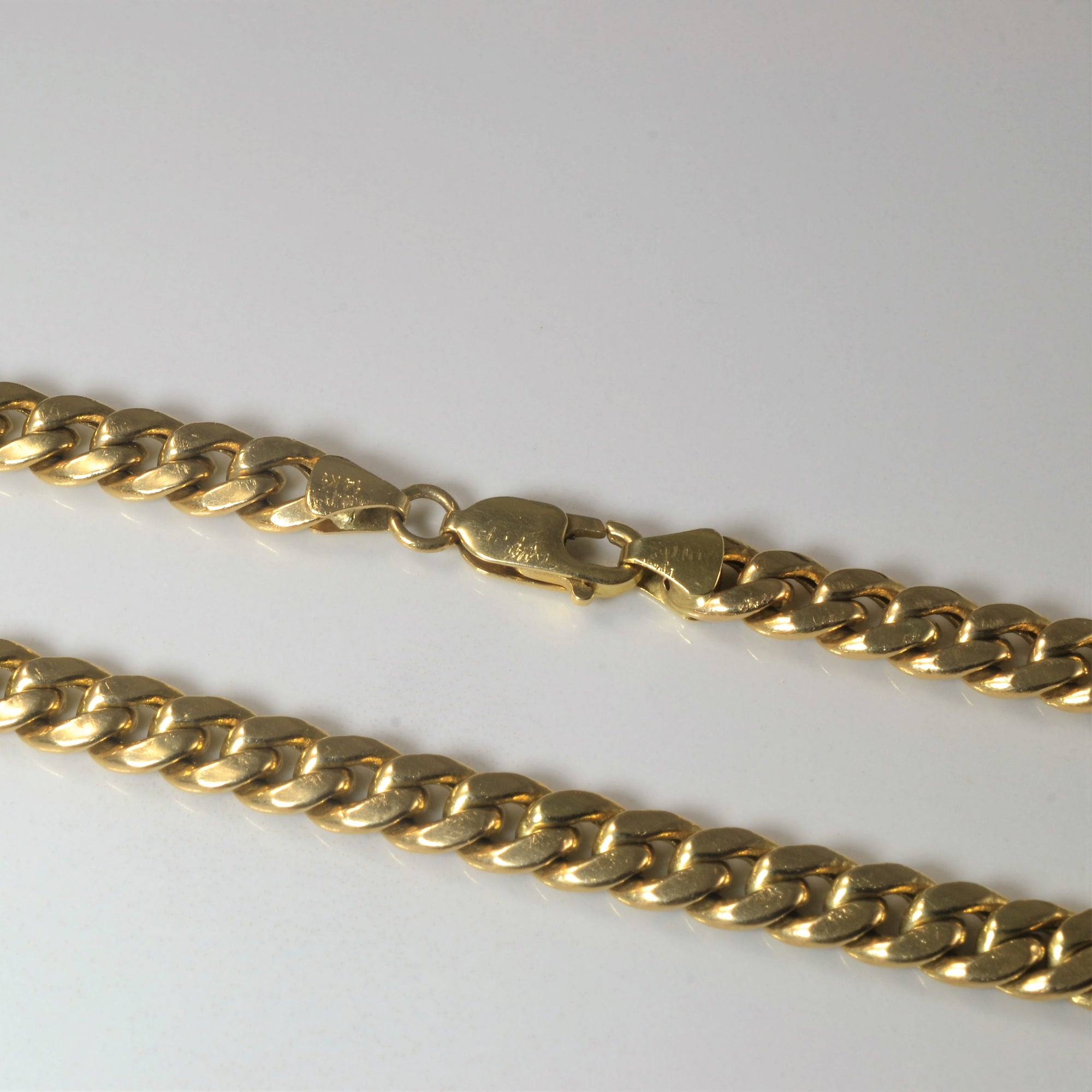 14k Yellow Gold Curb Chain | 24