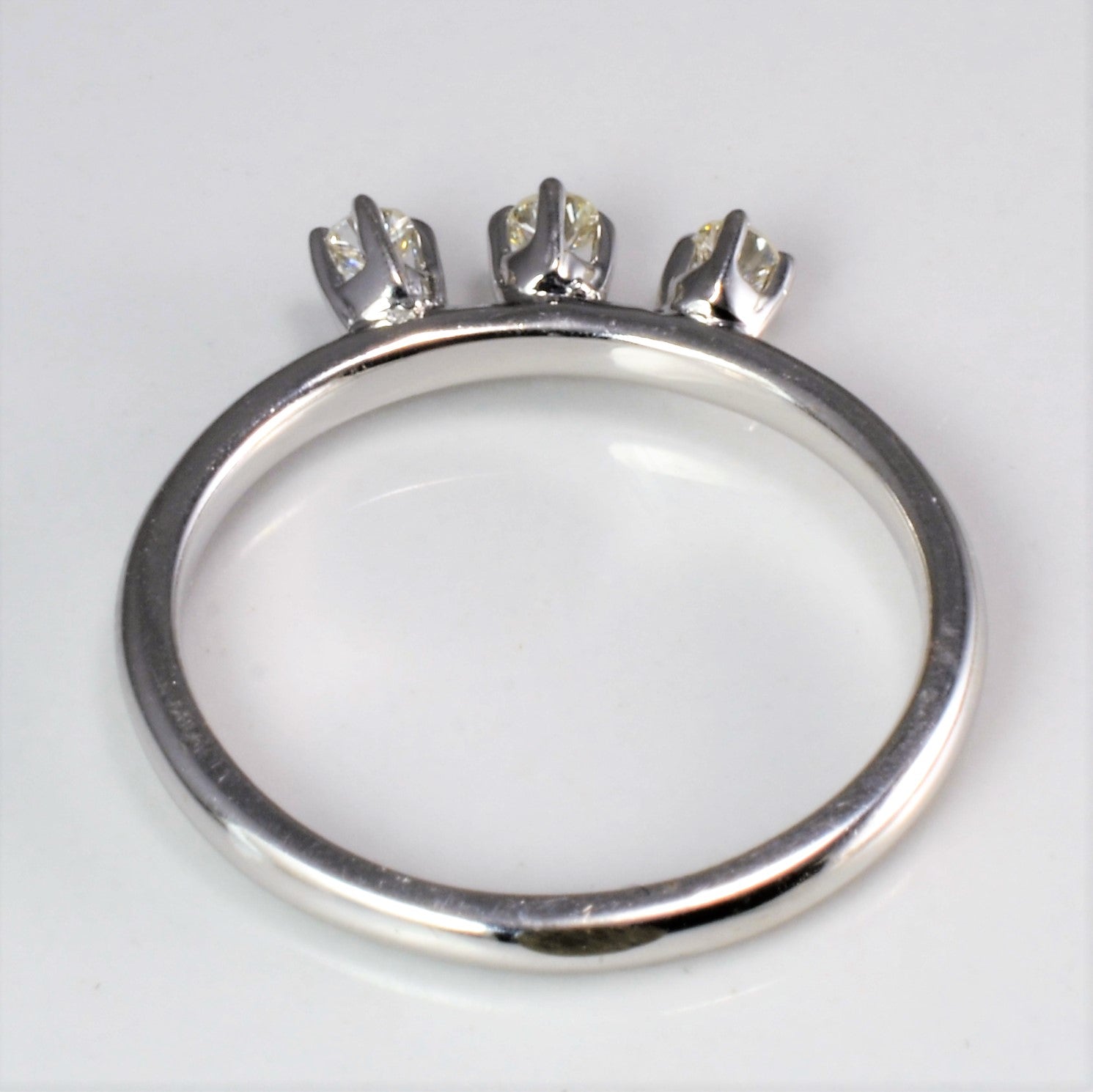 Three Stone Diamond Ring | 0.12 ctw, SZ 6 |