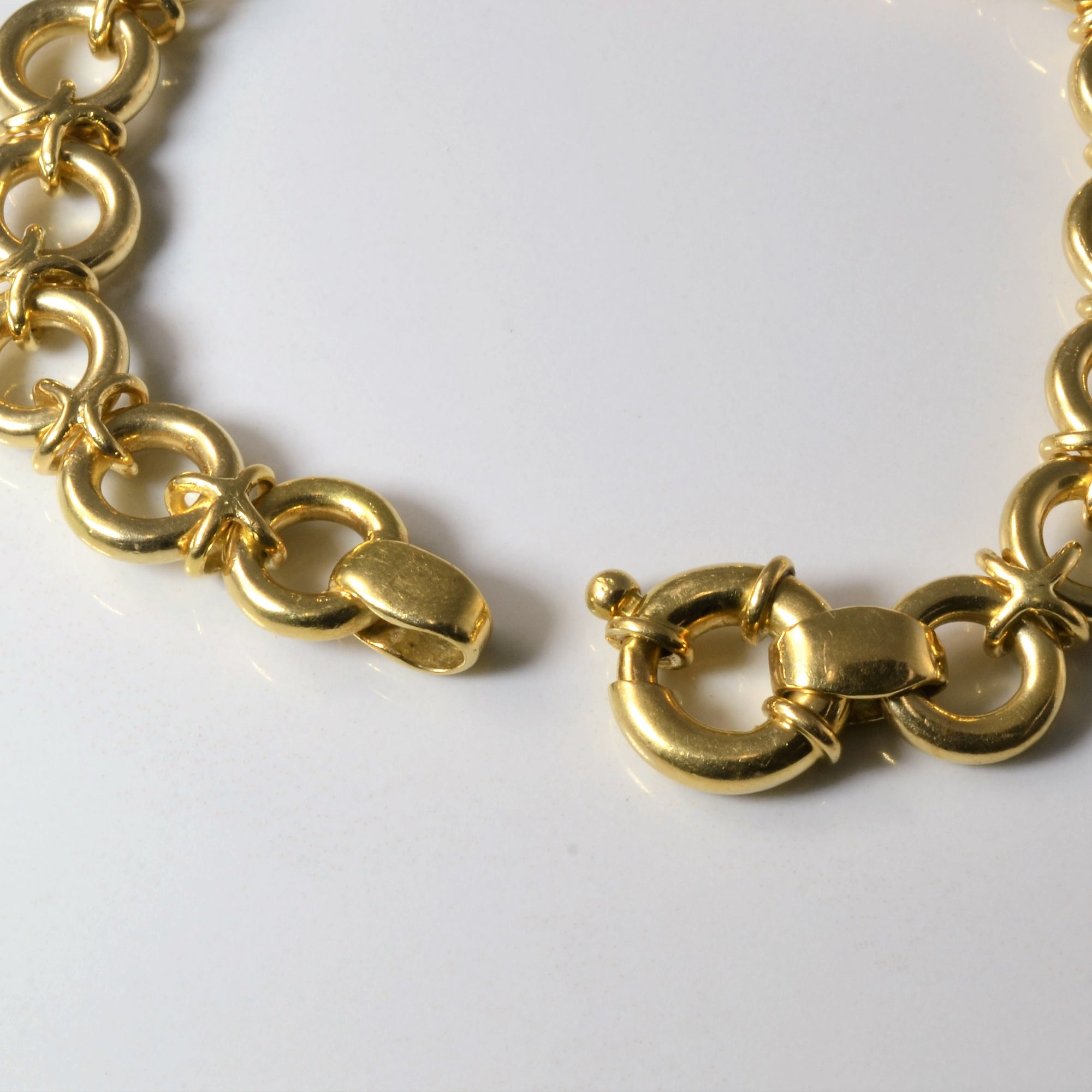 XO Gold Chain Bracelet | 8