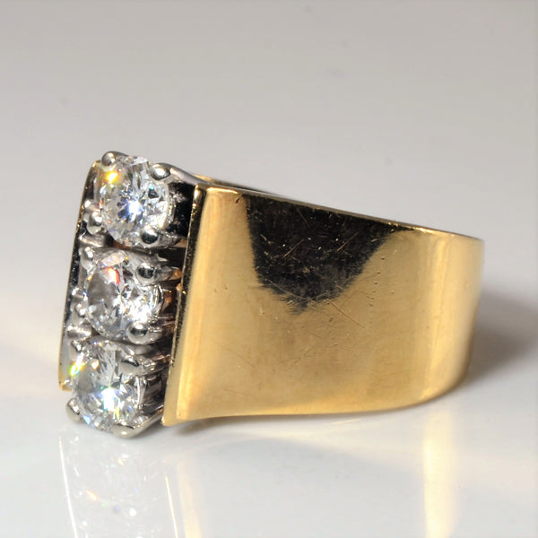 Tapered Three Stone Diamond Ring | 0.60ctw | SZ 3.75 |