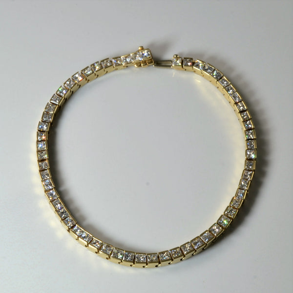 Princess Diamond Tennis Bracelet | 7.08ctw | 8