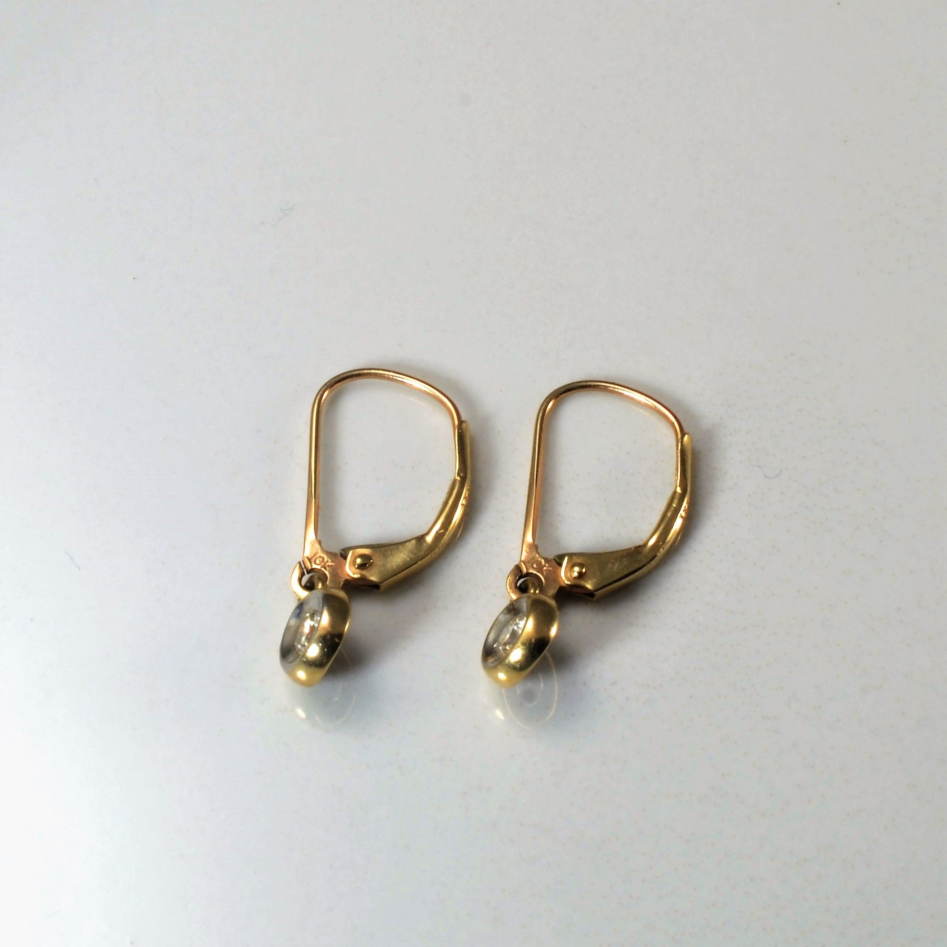 Bezel Set Diamond Earrings | 0.14ctw |