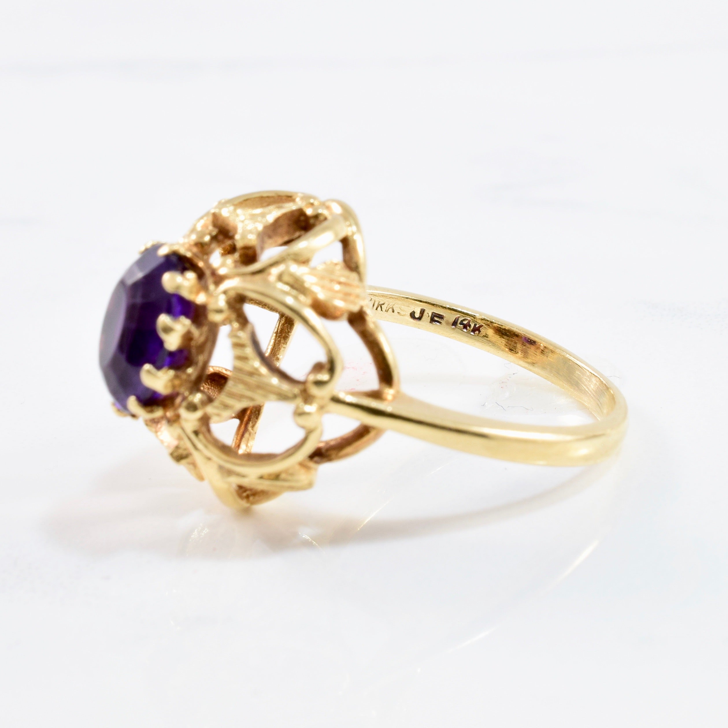 Birks' Oval Amethyst Ring | SZ 6 |