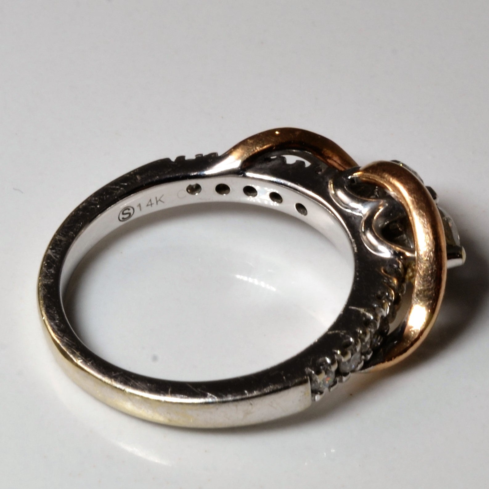Toi et Moi Two Tone Diamond Ring | 0.67ctw | SZ 7 |