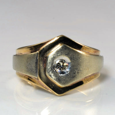 Diamond Belt Buckle Style Ring | 0.13ct | SZ 7 |