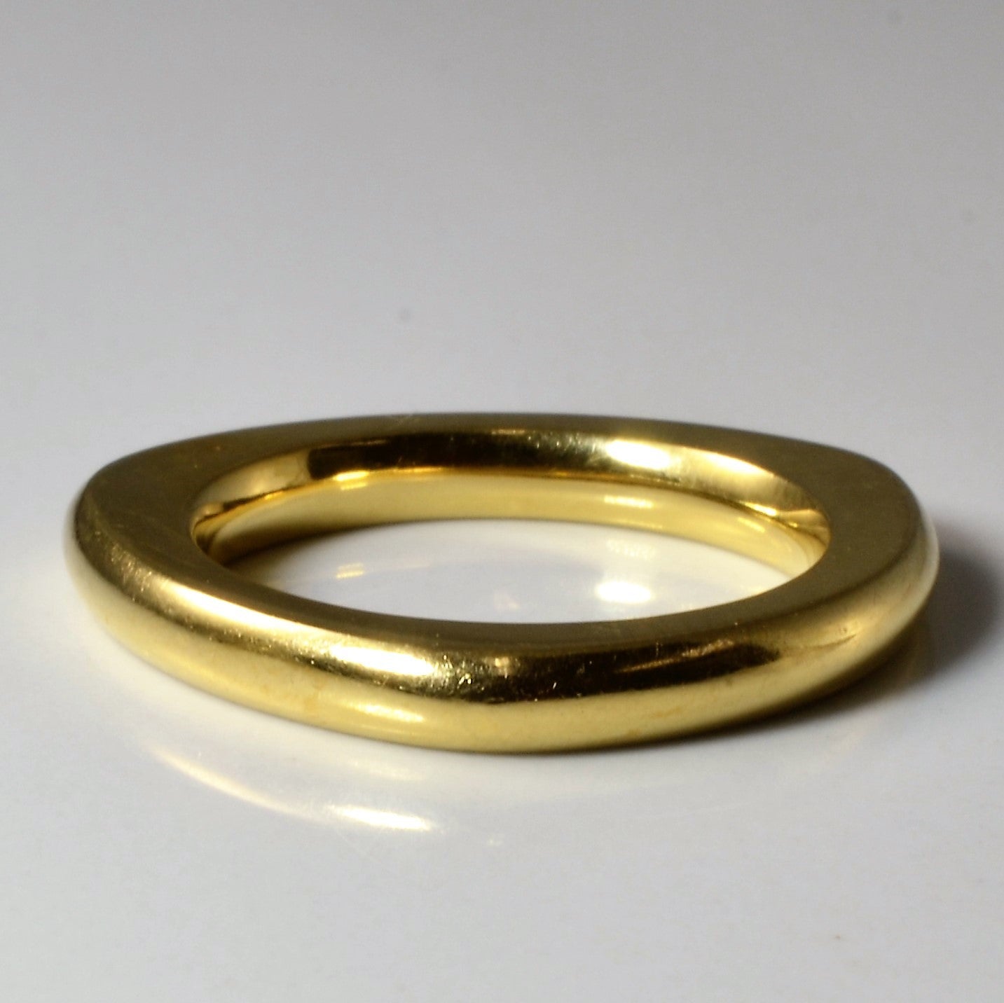 Bague triangulaire en or jaune | Taille 6,75 | 